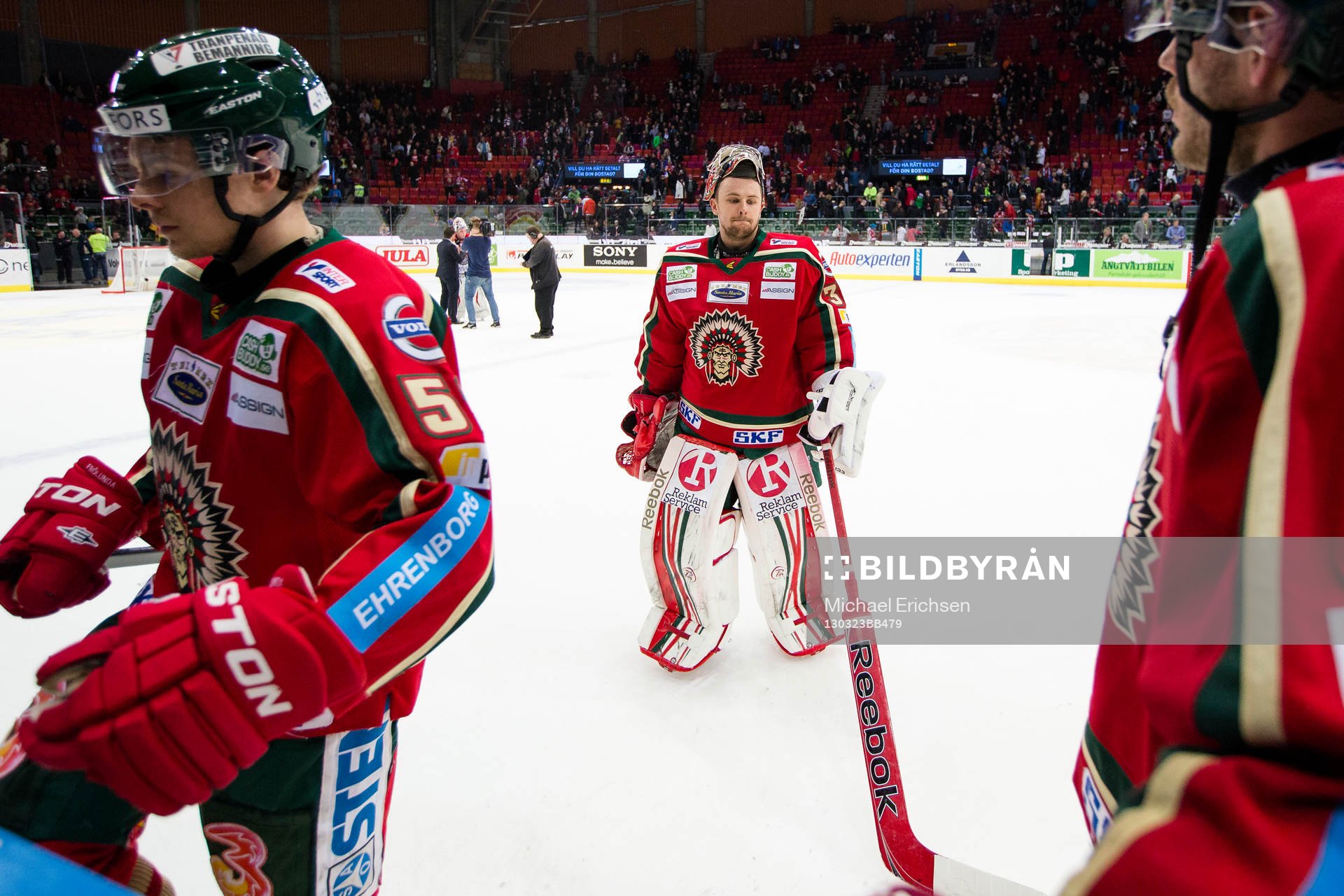Julius Hudacek, målvakt i Frölunda deppig