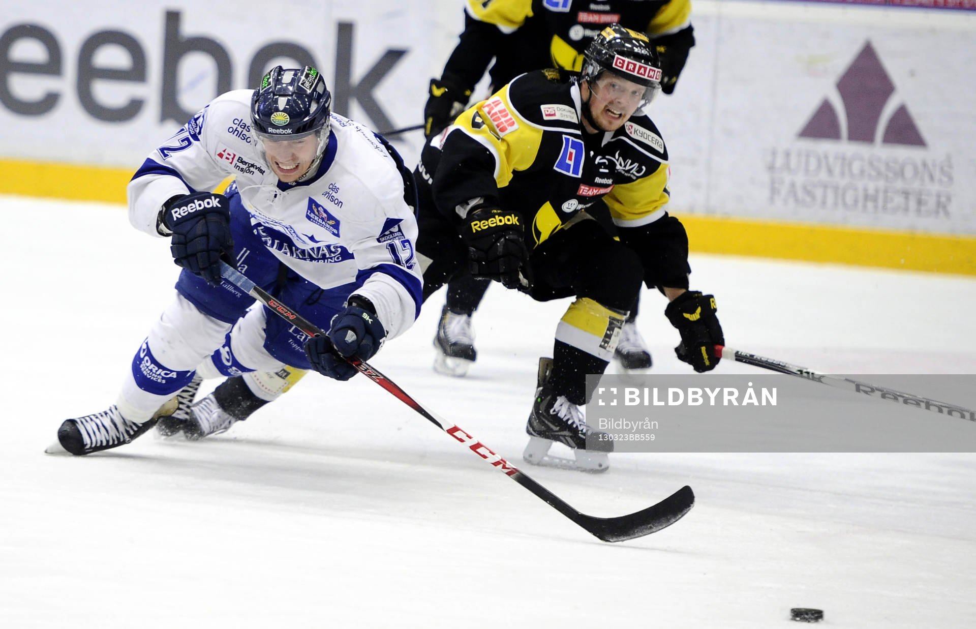 Leksands nr 12	 Michael Raffl och Västerås nr 68 David