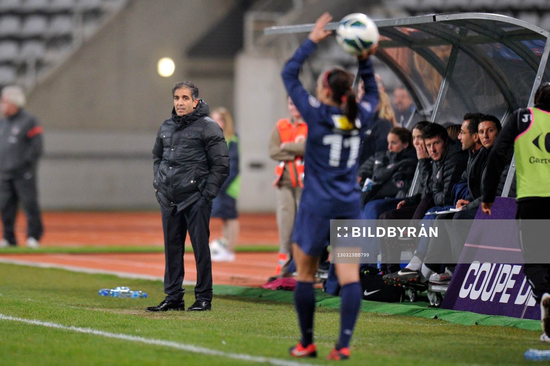 Fotboll, Franska cupen, Dam, Paris Saint Germain - Juvisy: Farid BENSTITI - 23.03.2013 - Paris Saint Germain / Juvisy - 1/8finale de la Coupe de France Feminine