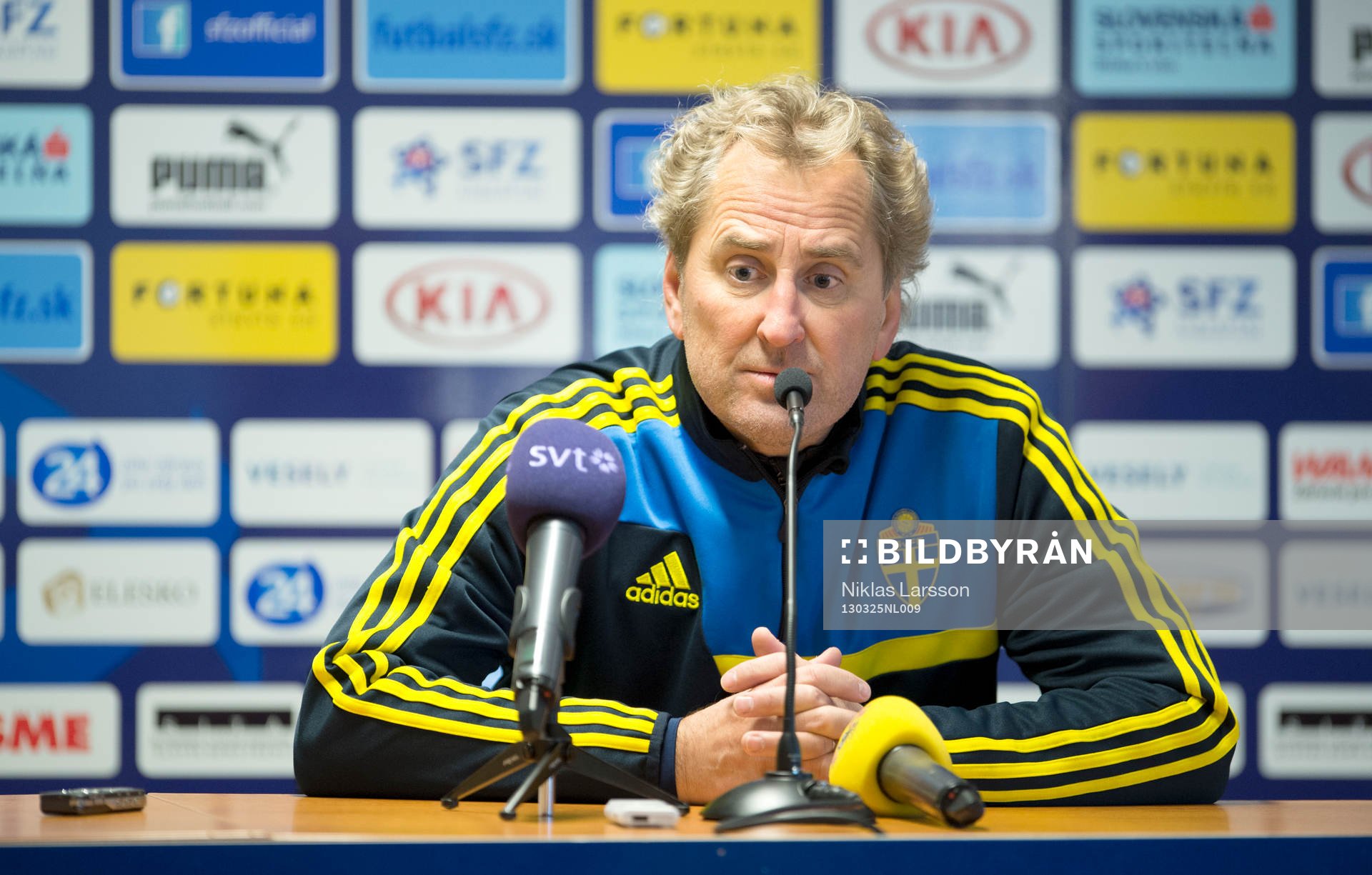 Fotboll, Sverige, A, träning: Erik Hamrén, tränare Sverige.