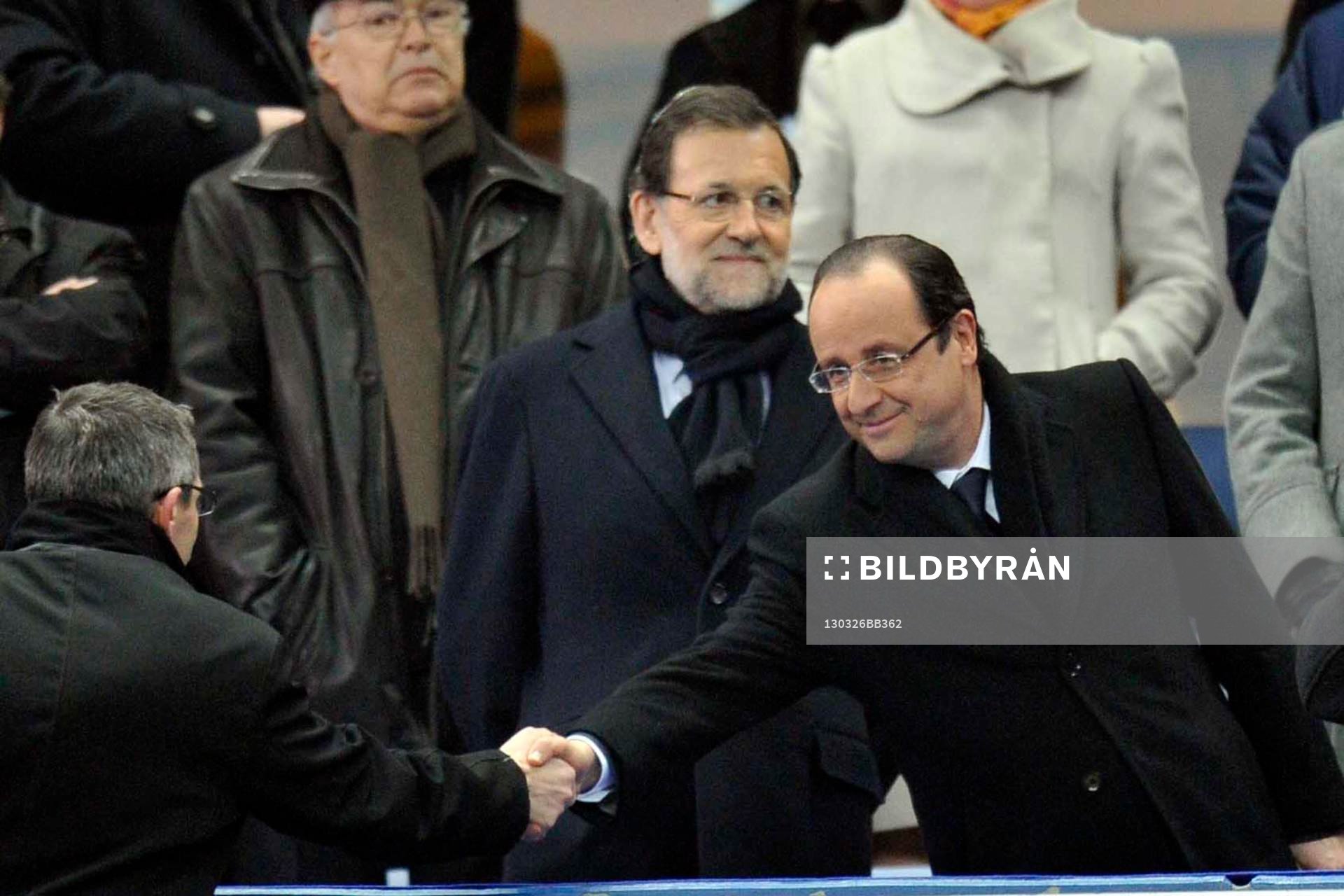  Fotboll, VM-kval, Frankrike - Spanien: Francois HOLLANDE  - 26.03.2013 - France / Espagne - Eliminatoire Coupe du Monde 2014