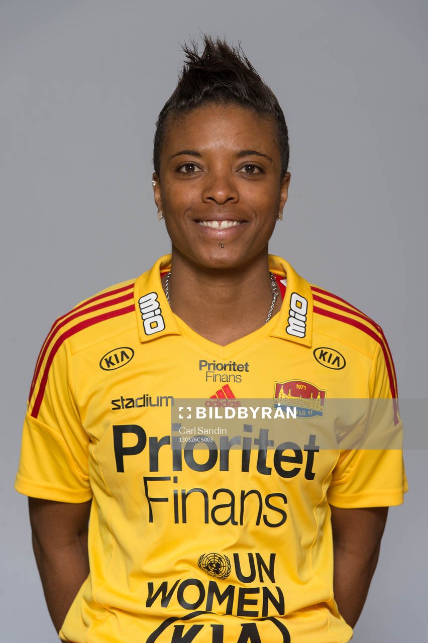 Fotboll, Dam, Damallsvenskan, Lagbild, Tyresö: Elaine Estrela Moura, Tyresö.
