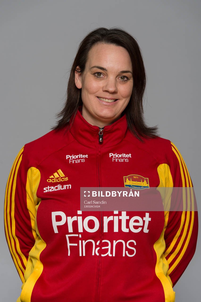 Fotboll, Dam, Damallsvenskan, Lagbild, Tyresö: Petra Nilsson, sjukgymnast, Tyresö.