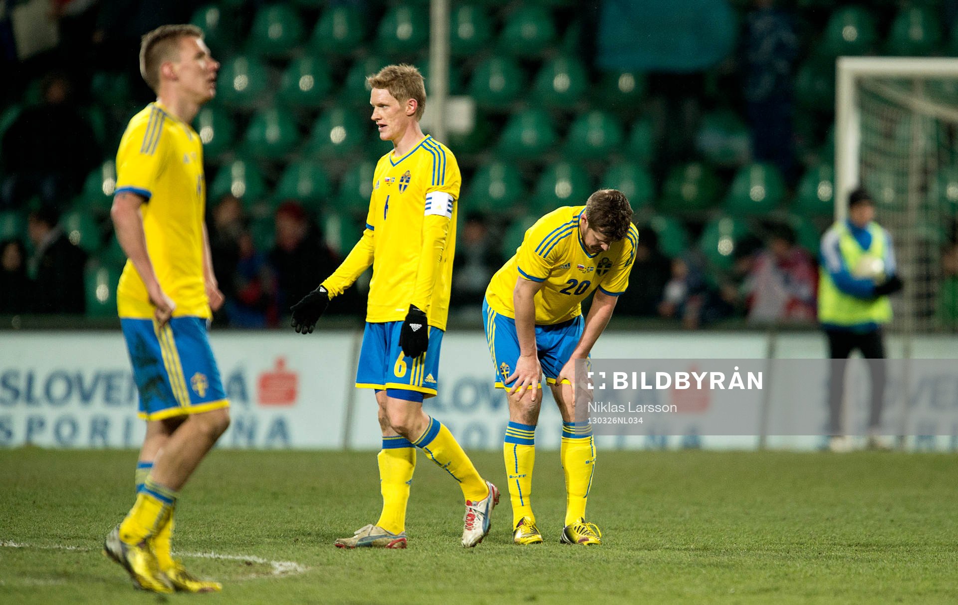 Per Nilsson, Rasmus Elm och Pontus Wernbloom, Sverige. Depp