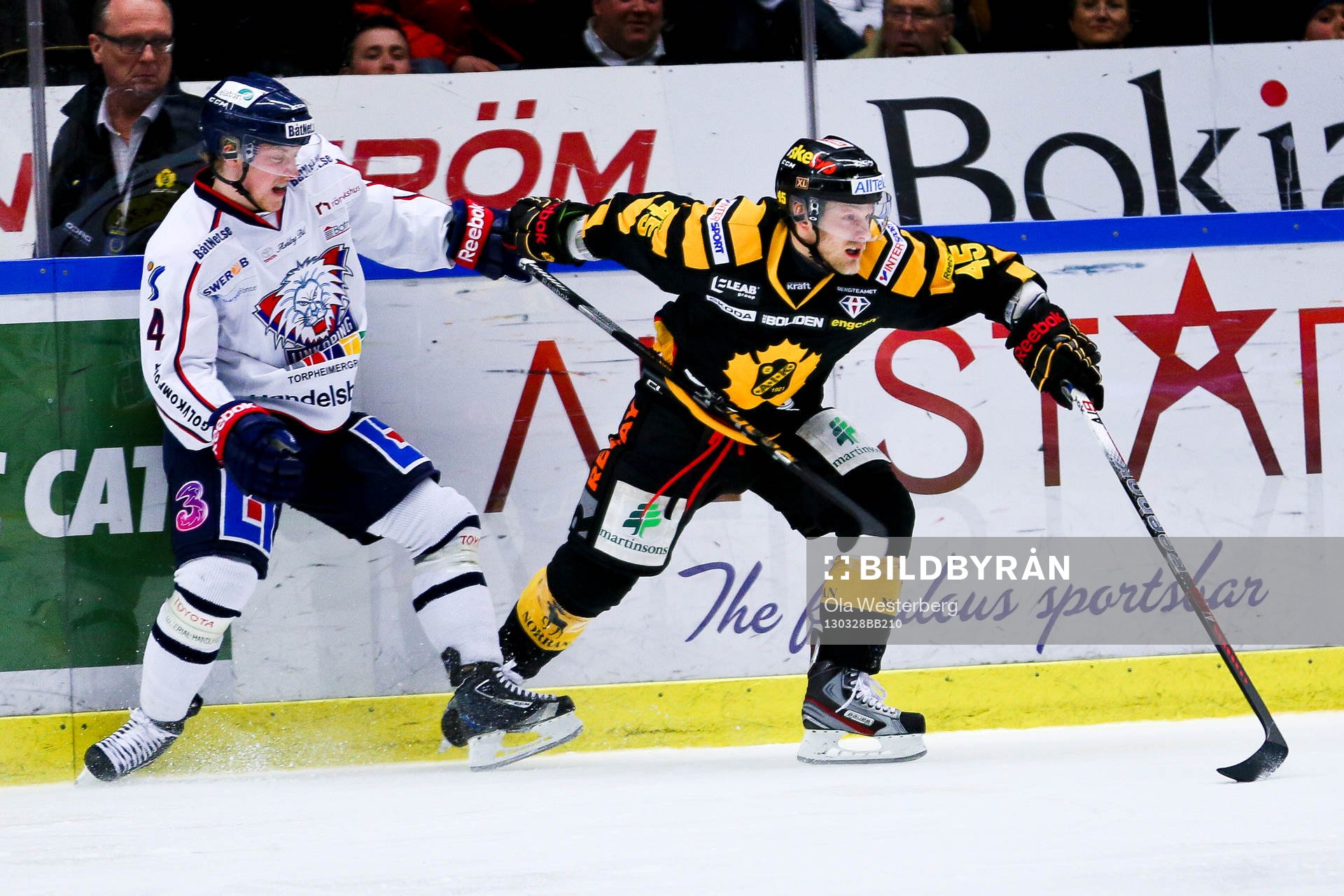 Ishockey, SM-semifinal 1, Skellefteå - Linköping.