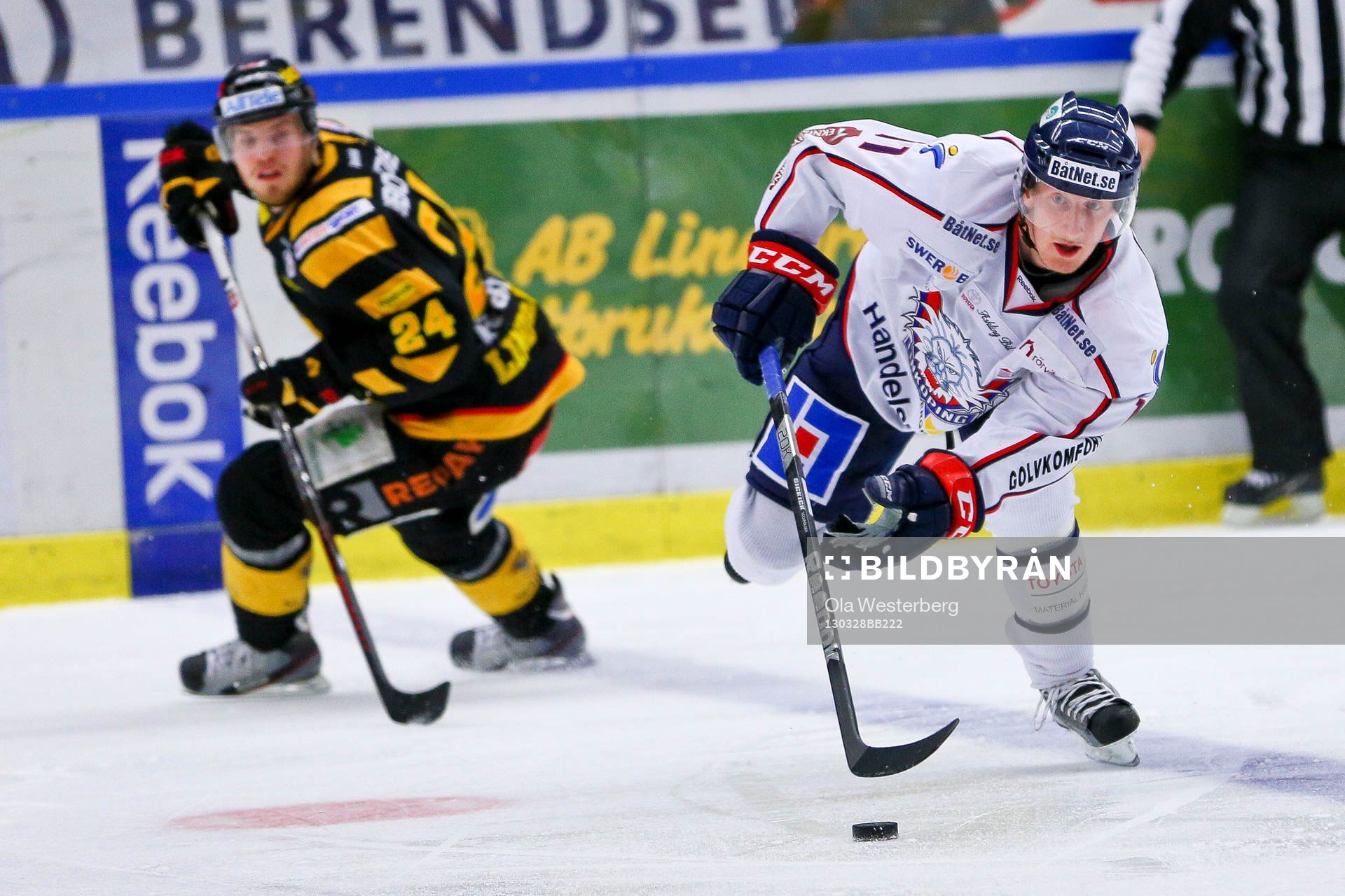 Ishockey, SM-semifinal 1, Skellefteå - Linköping. Simon
