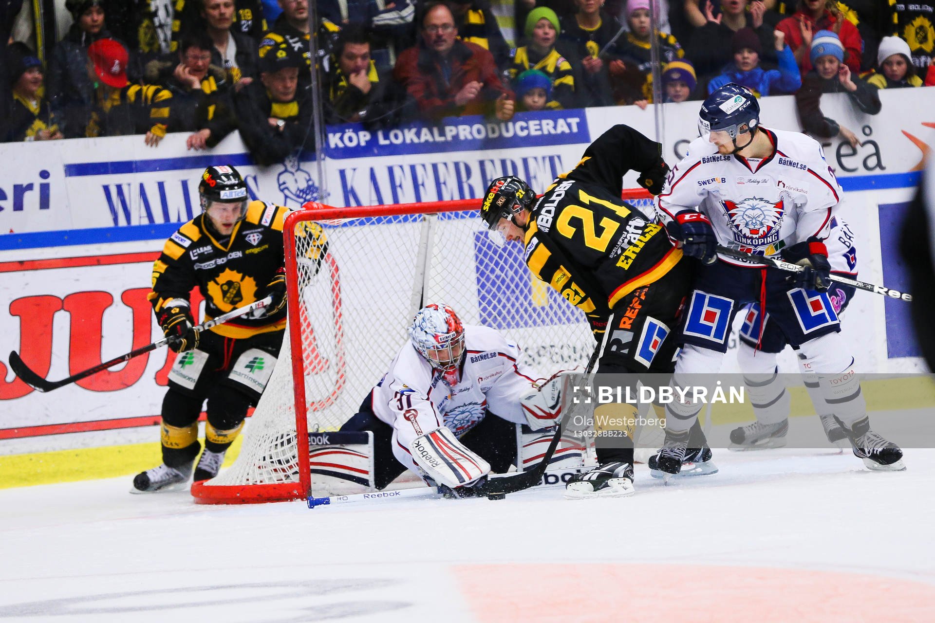 Ishockey, SM-semifinal 1, Skellefteå - Linköping.