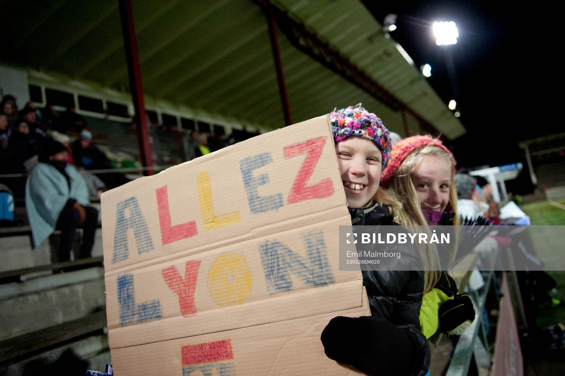 En del i publiken höll på Lyon eller i alla fall på