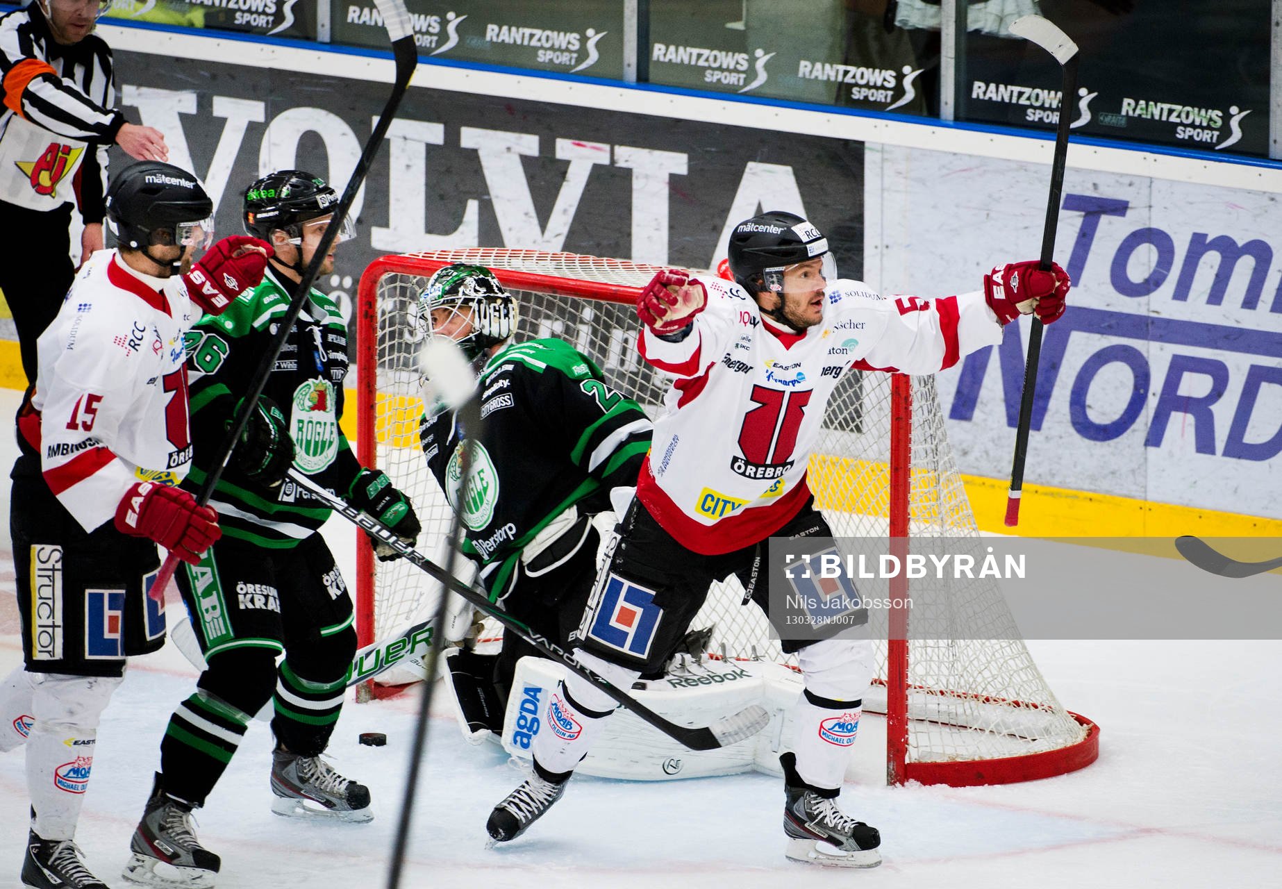 Johan Wiklander, Örebro, har precis gjort 1-0
