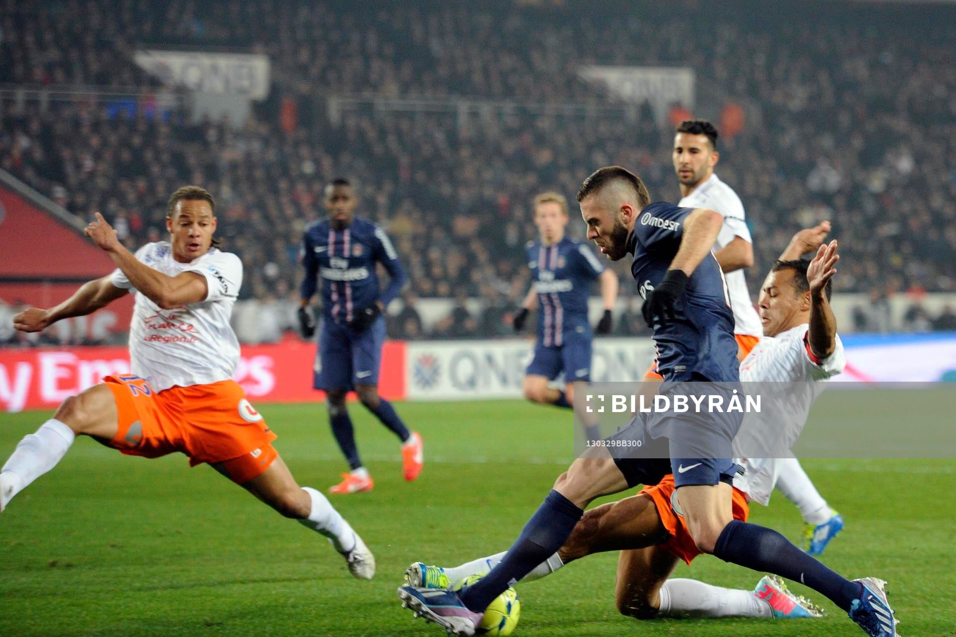 Fotboll, Franska ligan, Paris Saint Germain - Montpellier: Jeremy MENEZ - 29.03.2013 - Paris Saint Germain / Montpellier - 30e journee de Ligue1
