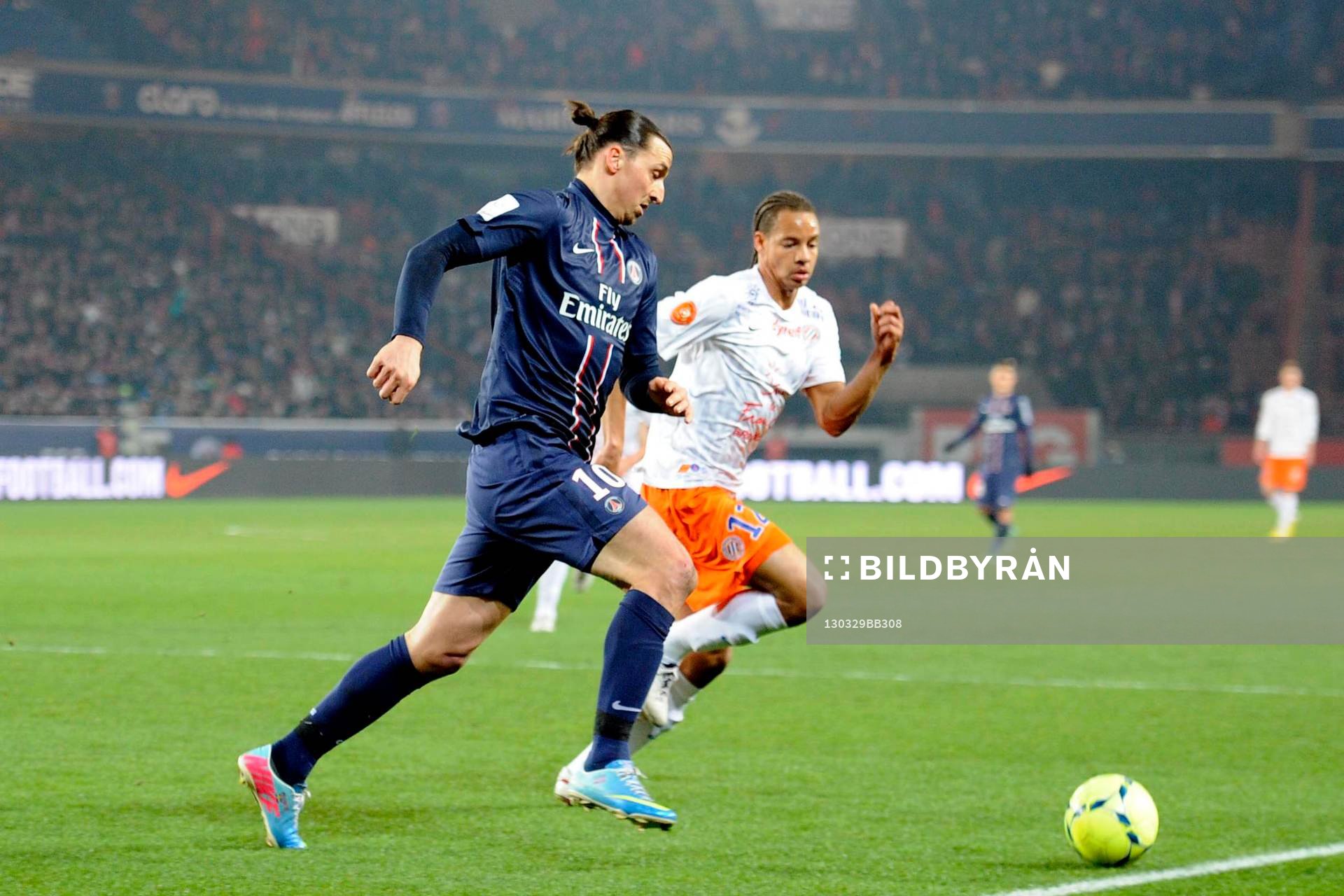 Fotboll, Franska ligan, Paris Saint Germain - Montpellier: Zlatan IBRAHIMOVIC - 29.03.2013 - Paris Saint Germain / Montpellier - 30e journee de Ligue1