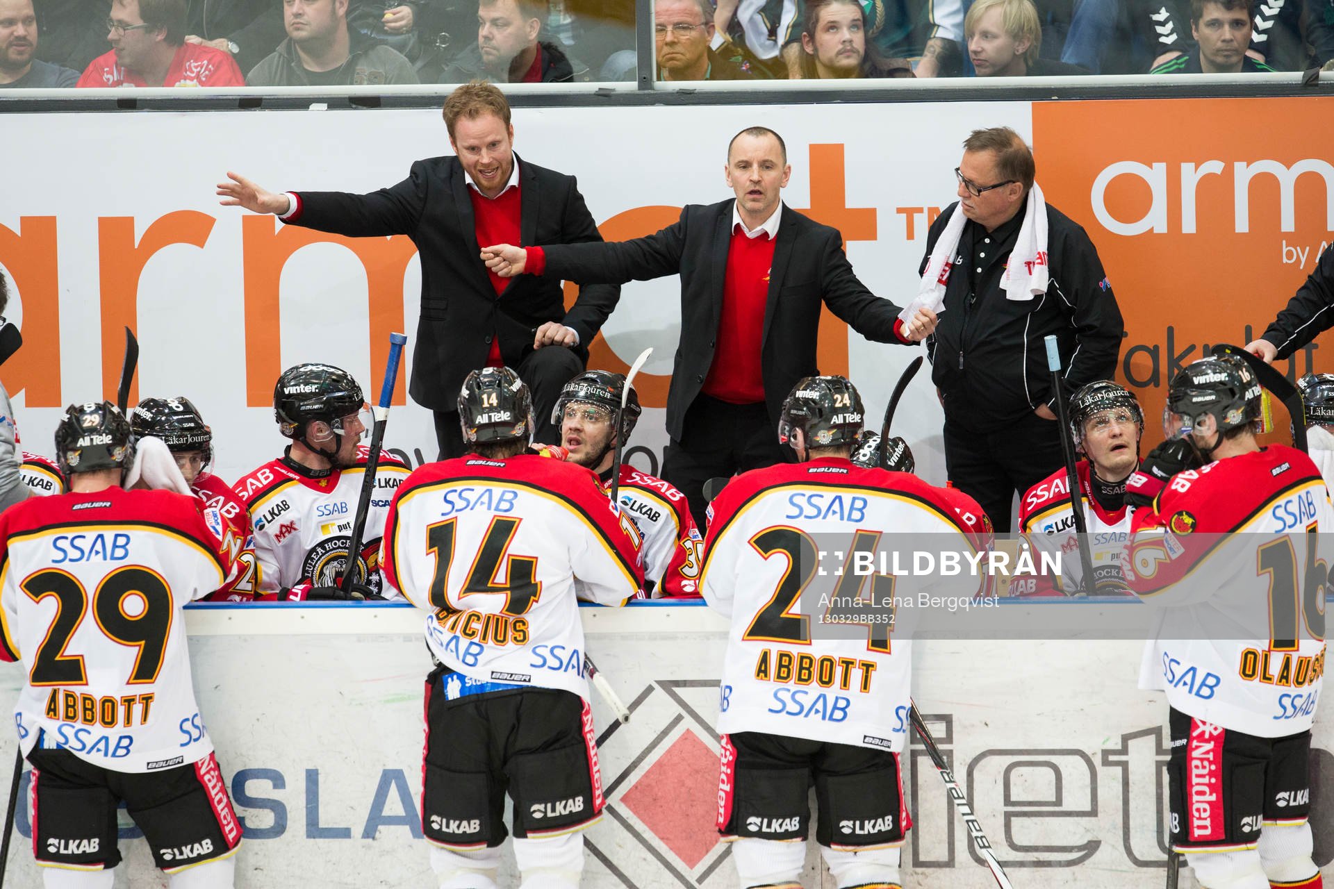Jonas Rönnqvist Head Coach Luleå HF,  Thomas Berglund Ass