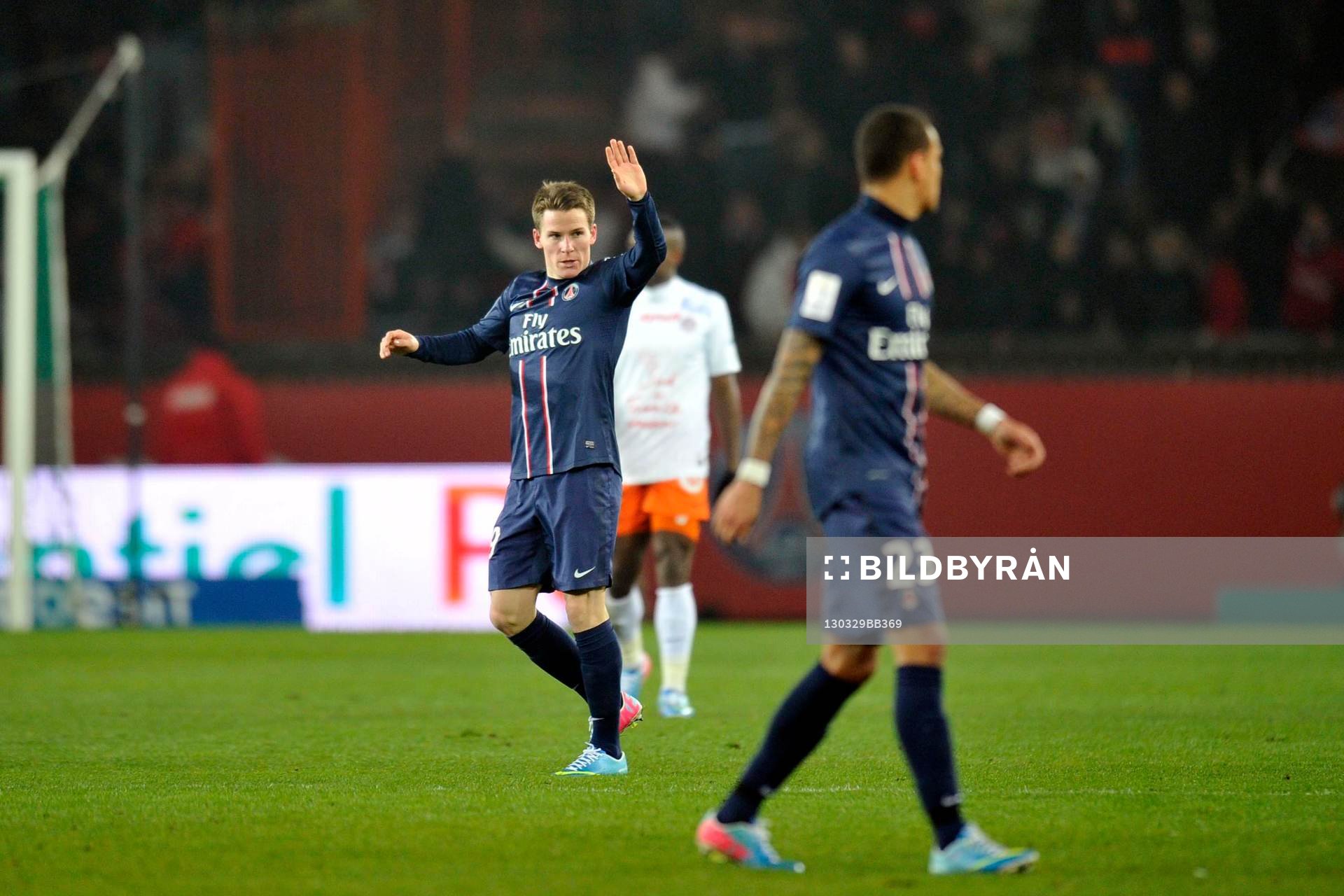 Joie de Kevin GAMEIRO - 29.03.2013 - Paris Saint Germain /