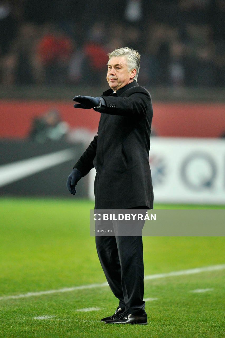 Carlo ANCELOTTI - 29.03.2013 - Paris Saint Germain /