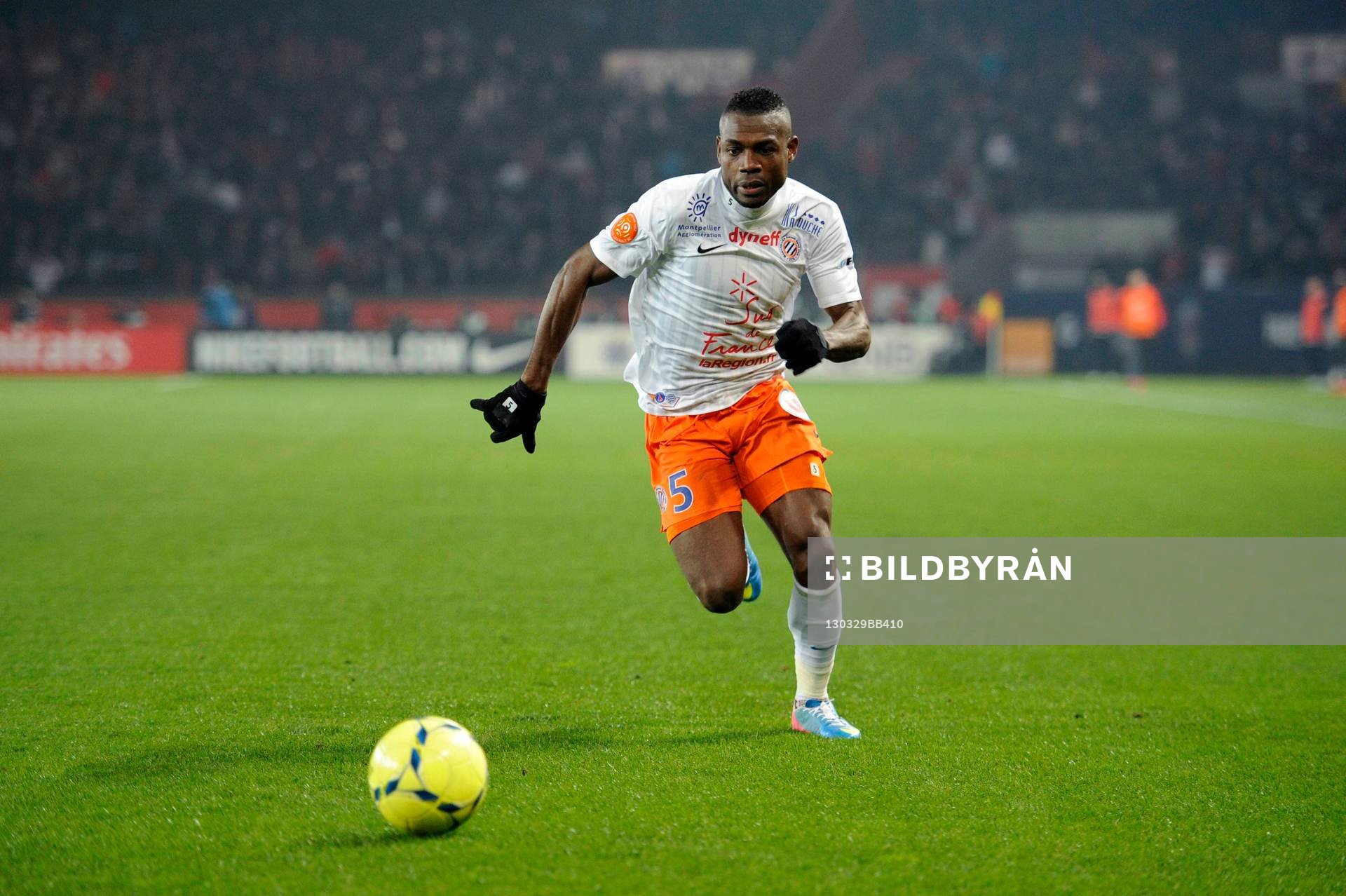 Fotboll, Franska ligan, Paris Saint Germain - Montpellier: Henri BEDIMO - 29.03.2013 - Paris Saint Germain / Montpellier - 30e journee de Ligue1