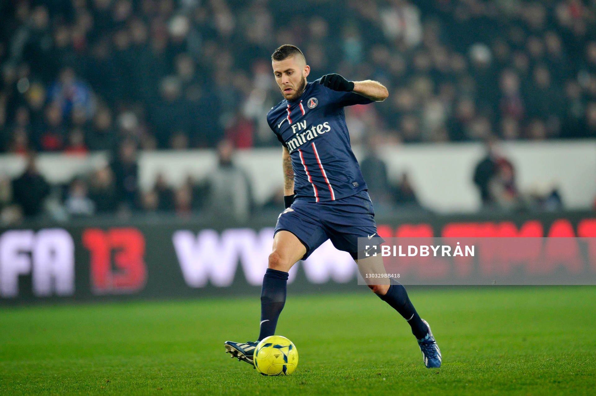 Fotboll, Franska ligan, Paris Saint Germain - Montpellier: Jeremy MENEZ - 29.03.2013 - Paris Saint Germain / Montpellier - 30e journee de Ligue1