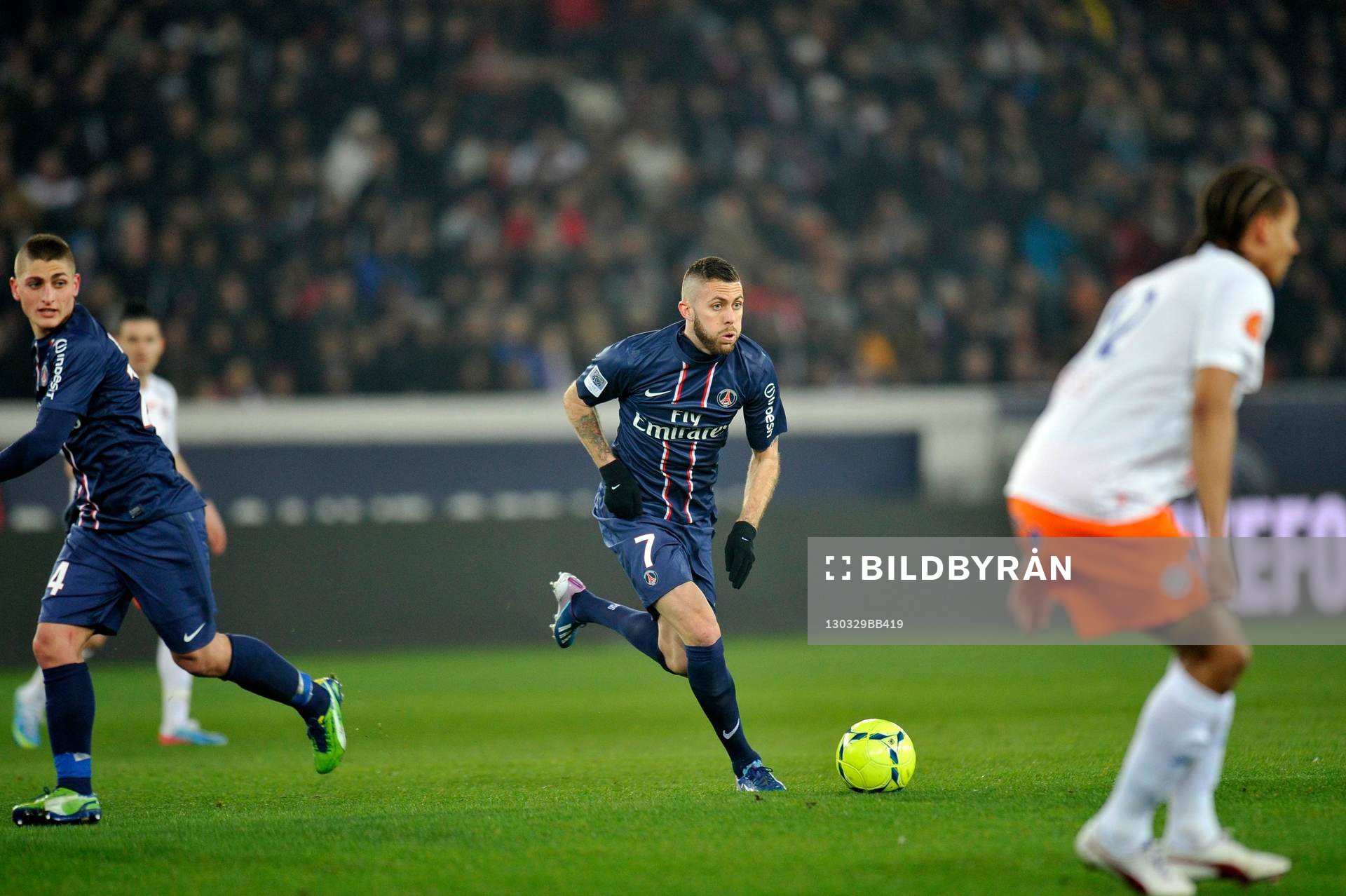 Fotboll, Franska ligan, Paris Saint Germain - Montpellier: Jeremy MENEZ - 29.03.2013 - Paris Saint Germain / Montpellier - 30e journee de Ligue1