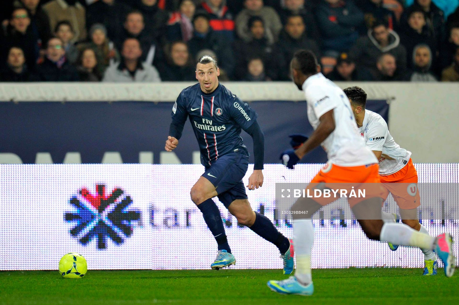 Fotboll, Franska ligan, Paris Saint Germain - Montpellier: Zlatan IBRAHIMOVIC - 29.03.2013 - Paris Saint Germain / Montpellier - 30e journee de Ligue1