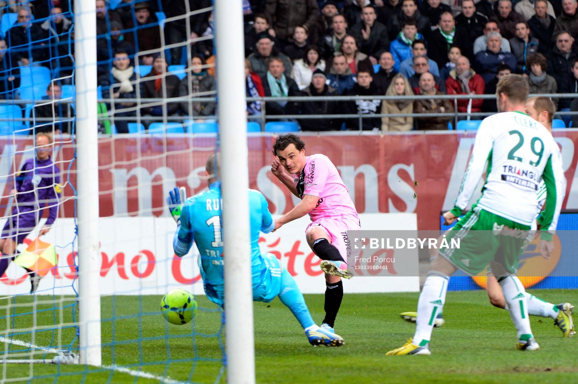 Goal Julien FAUSSURIER - 30.03.2013 - Troyes / Saint