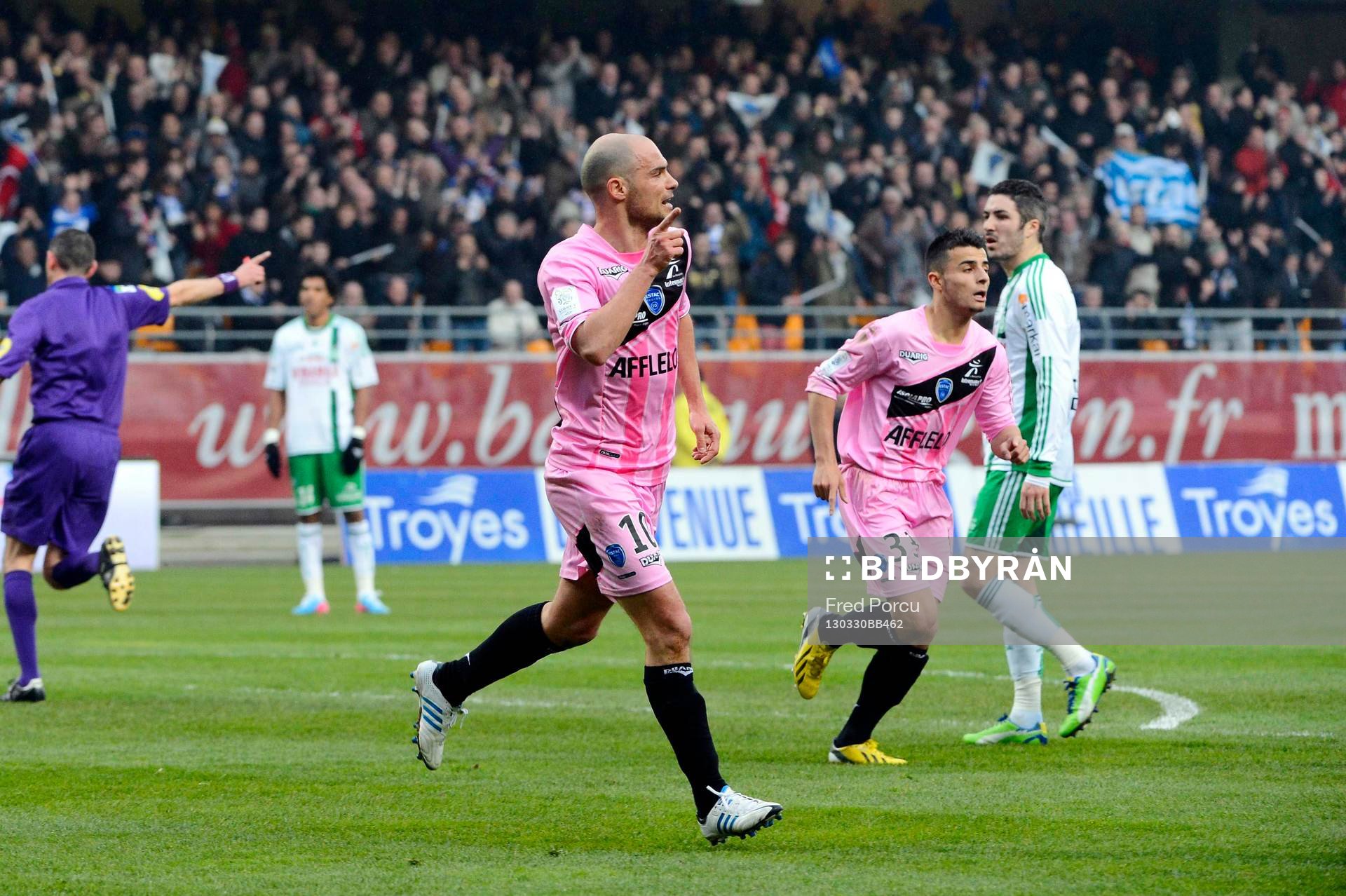Joie Benjamin NIVET - 30.03.2013 - Troyes / Saint Etienne -