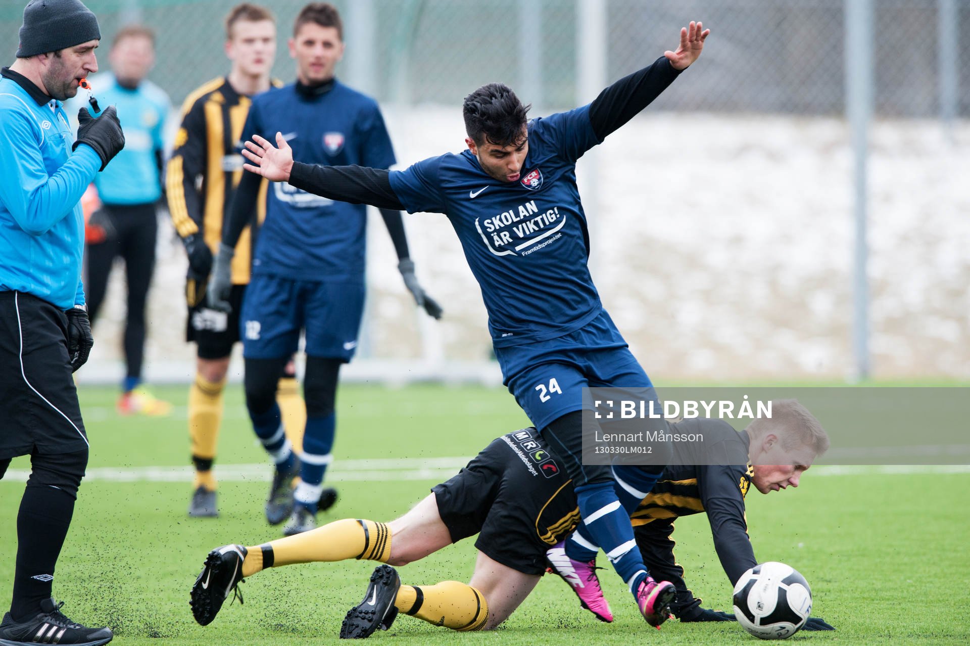 Joel Svensson, Hässleholm, domaren blåser för ojusthet