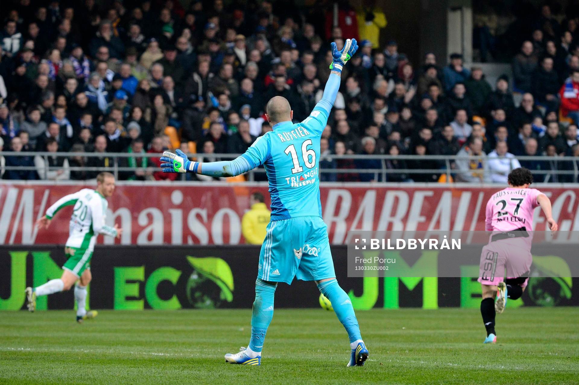 Stephane RUFFIER  - 30.03.2013 - Troyes / Saint Etienne -