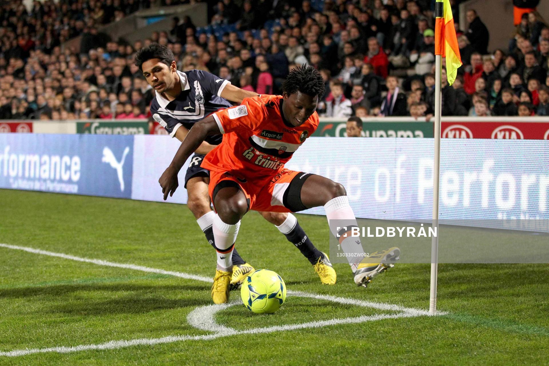  Fotboll, Franska ligan, Bordeaux - Lorient: Benoit Tremoulinas / Lamine Gassama - 30.03.2013 - Bordeaux / Lorient - 30eme  Journee de Ligue 1