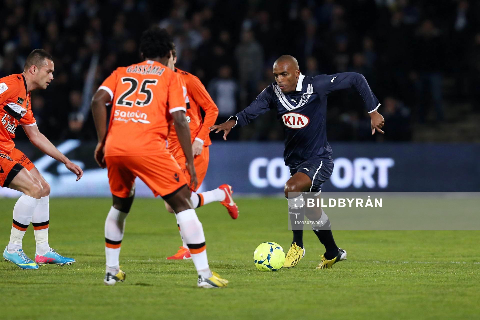  Fotboll, Franska ligan, Bordeaux - Lorient: Nicolas Maurice Belay - 30.03.2013 - Bordeaux / Lorient - 30eme  Journee de Ligue 1