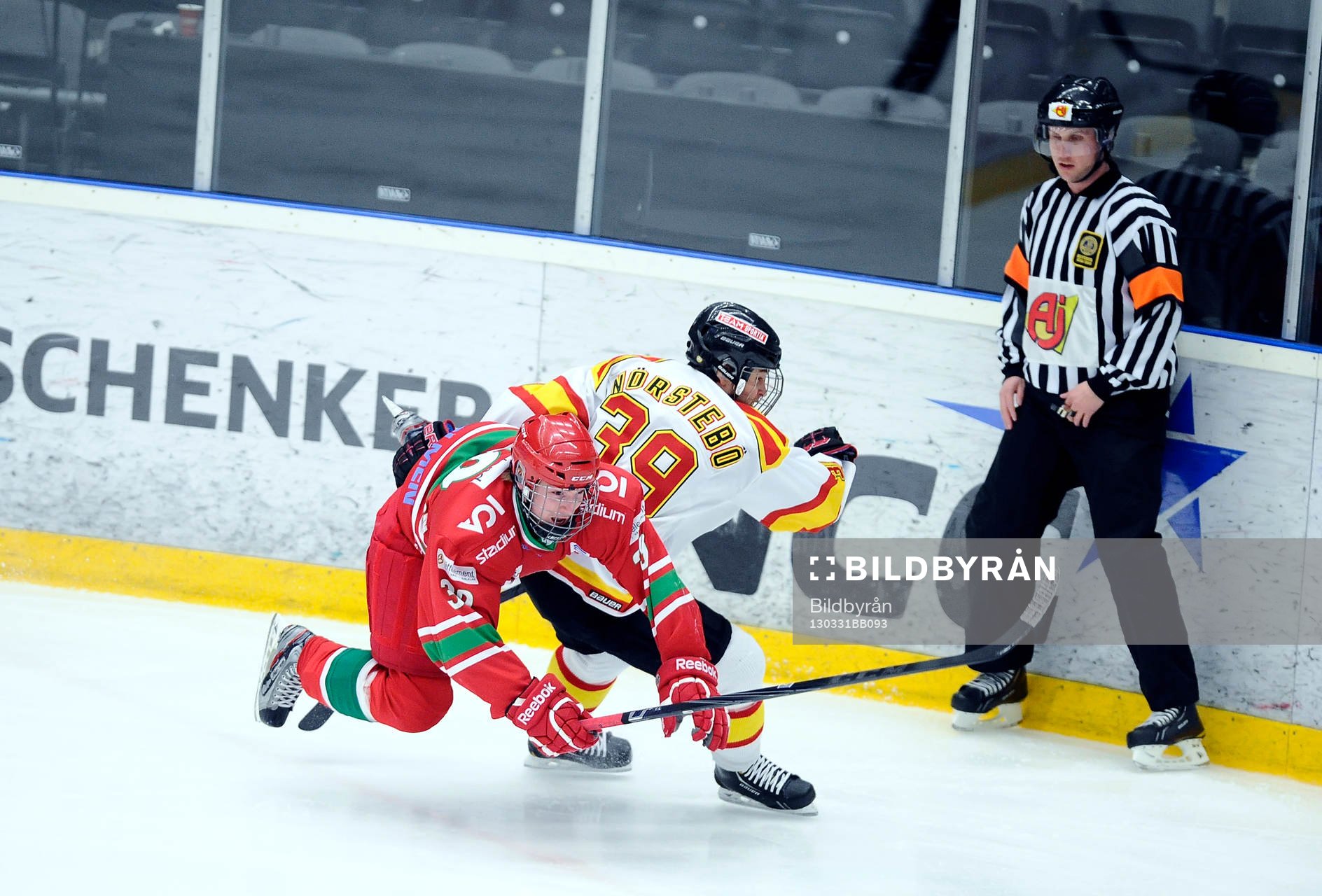 Modos nr 39 Fabian Gunnarsson och Brynäs nr 39 Mattias