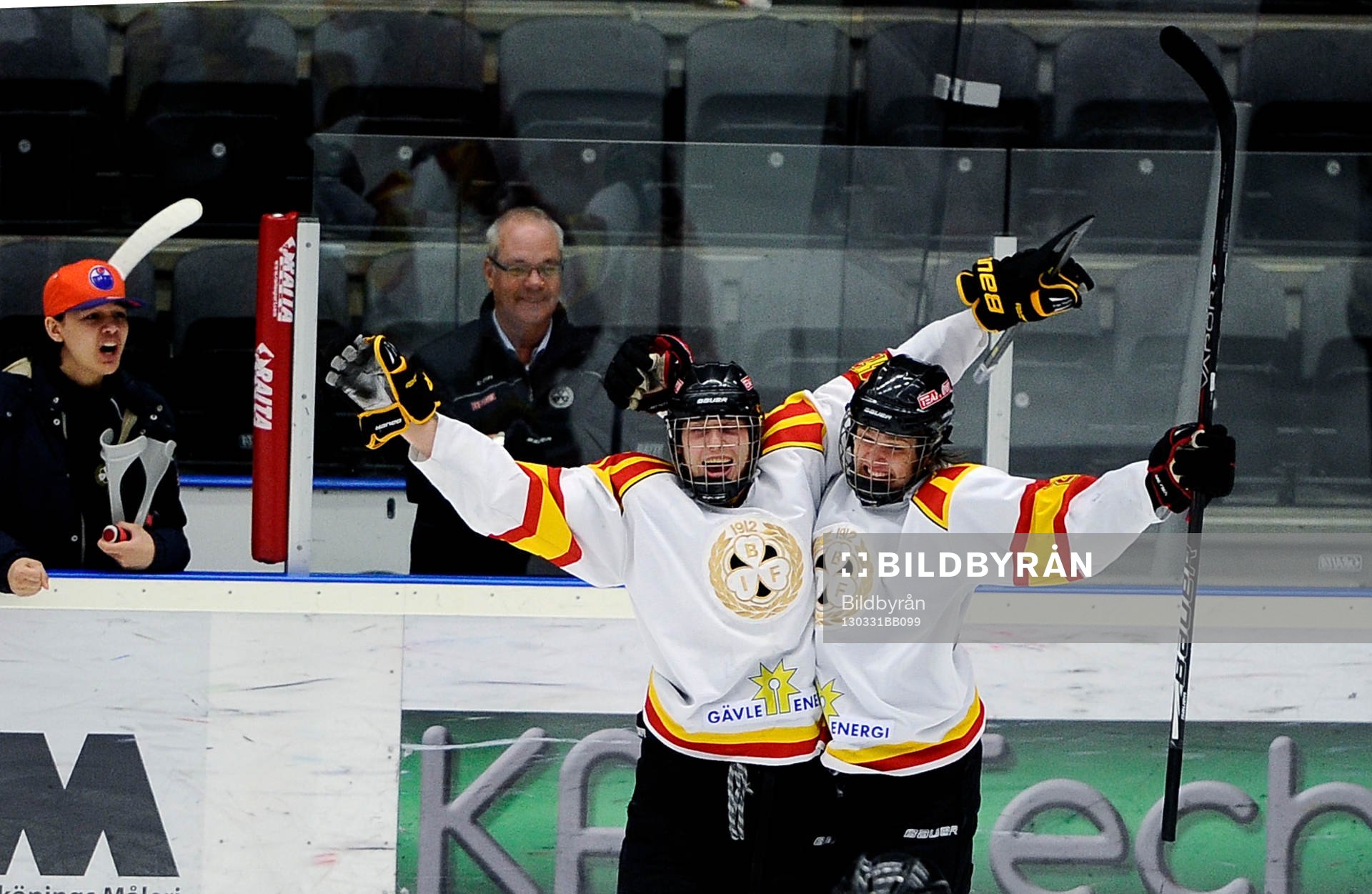 Jubel 0-2 målet med Brynäs nr 42 David Westlund