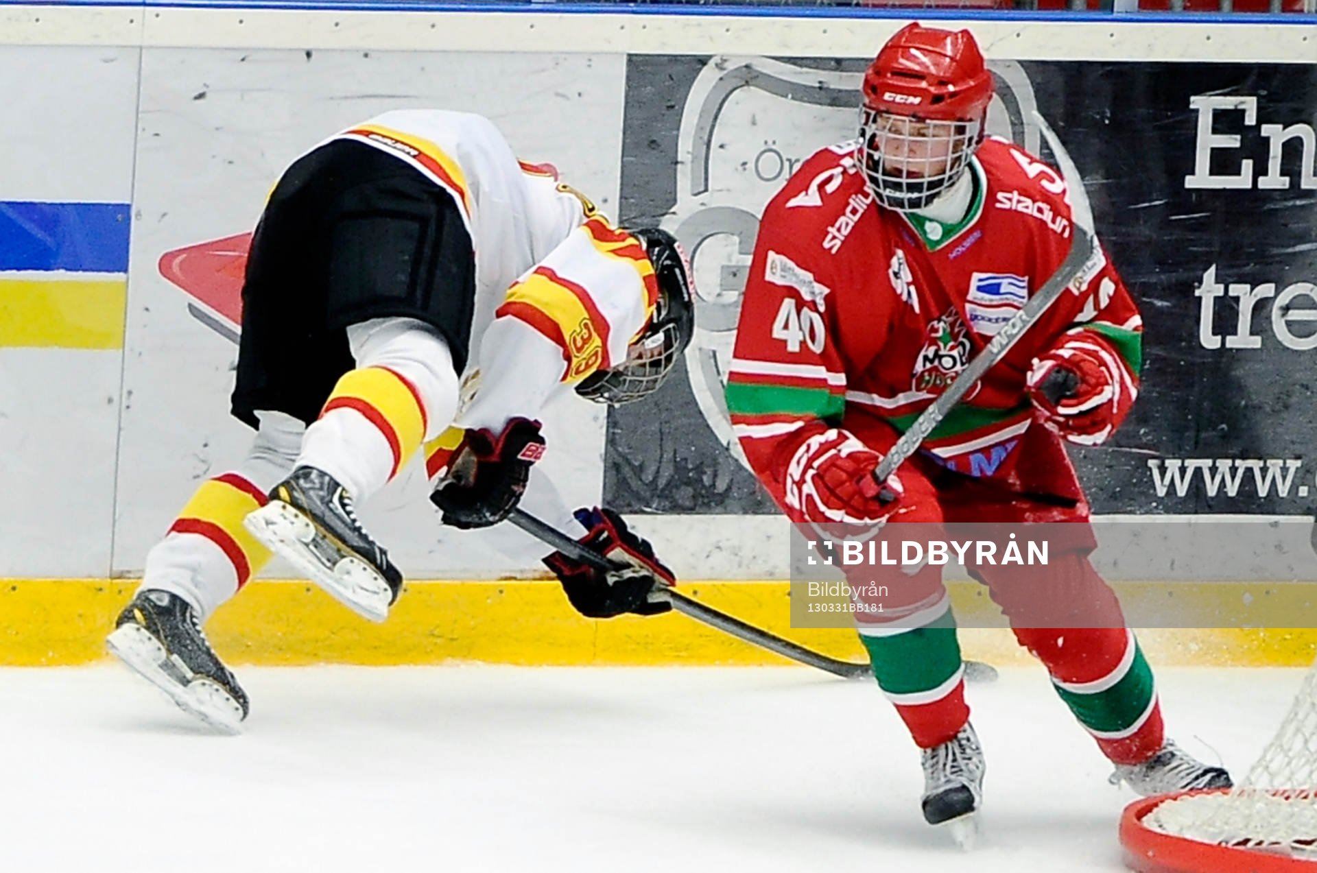 Modos nr 40 Oskar Söderberg och Brynäs nr 39 Mattias
