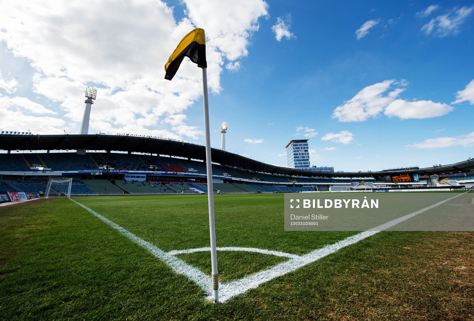 Nya Ullevi i väntan på matchstart med en mycket fin