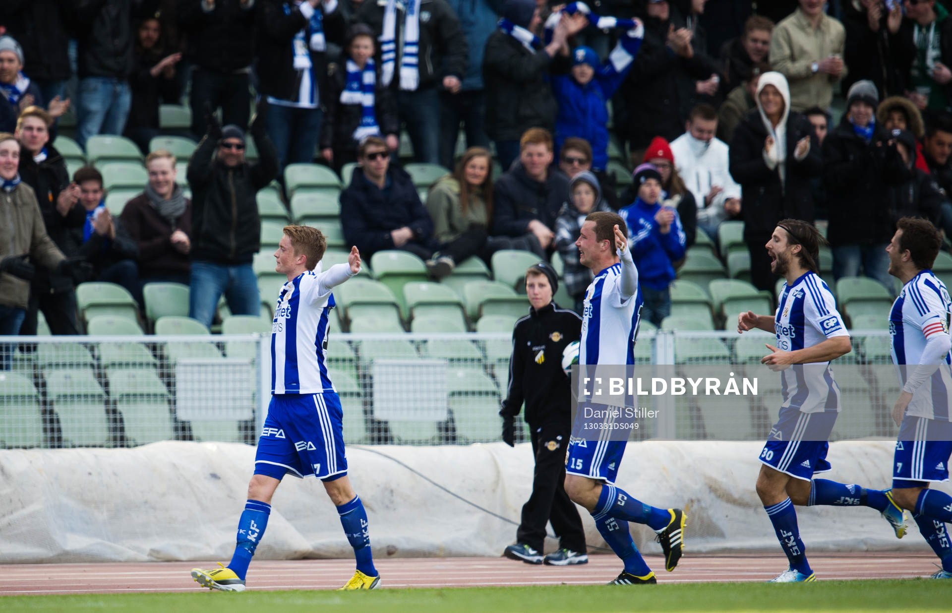 Sam Larsson gör 0-3 för IFK Göteborg. Jubel