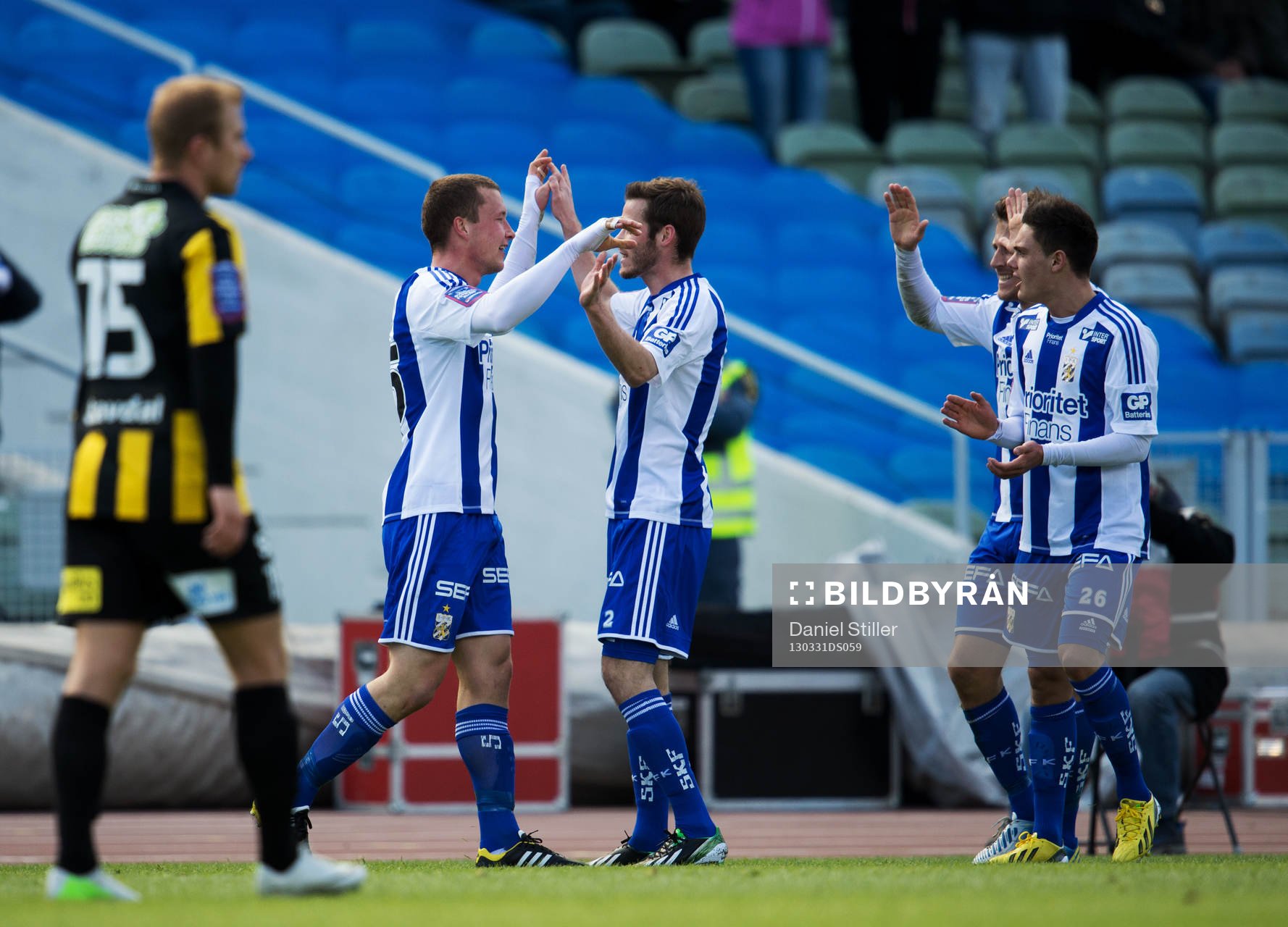 Jakob Johansson, IFK Göteborg, gör 0-1, jubel Emil