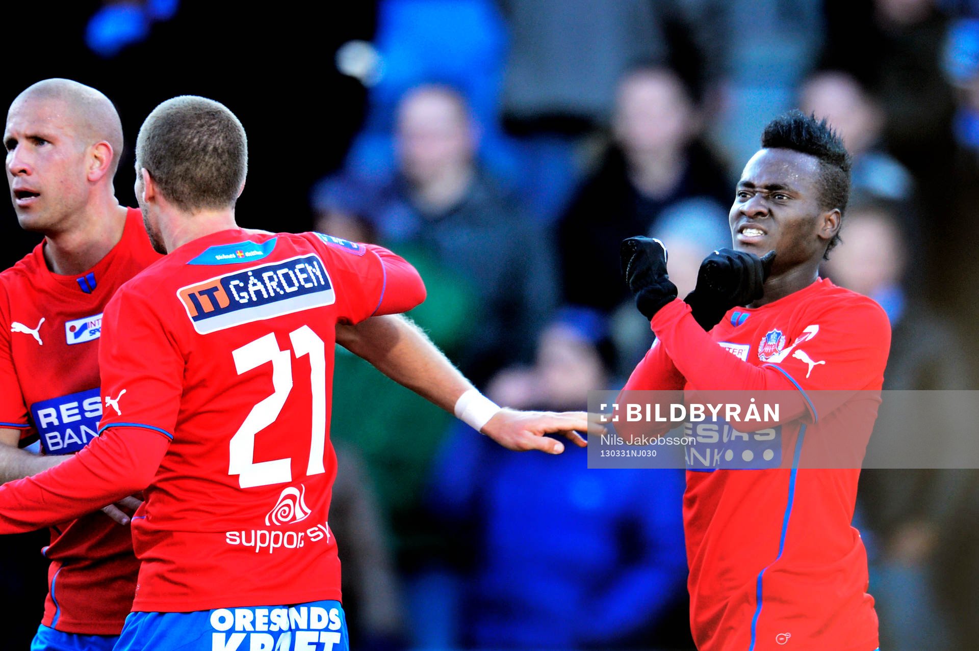 David Accam, Helsingborg gör 2-0