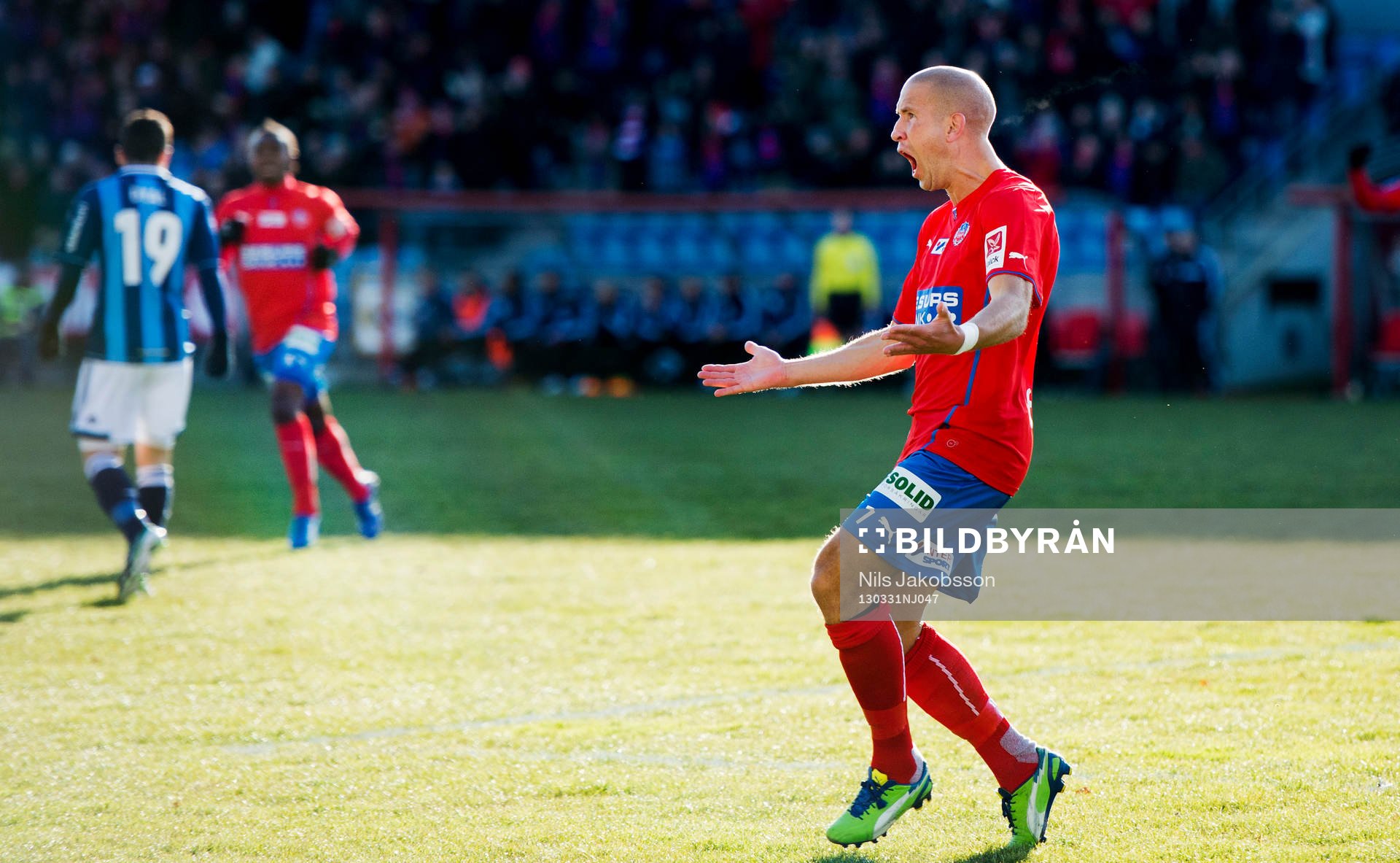 Mattias Lindström, Helsingborg, jublar