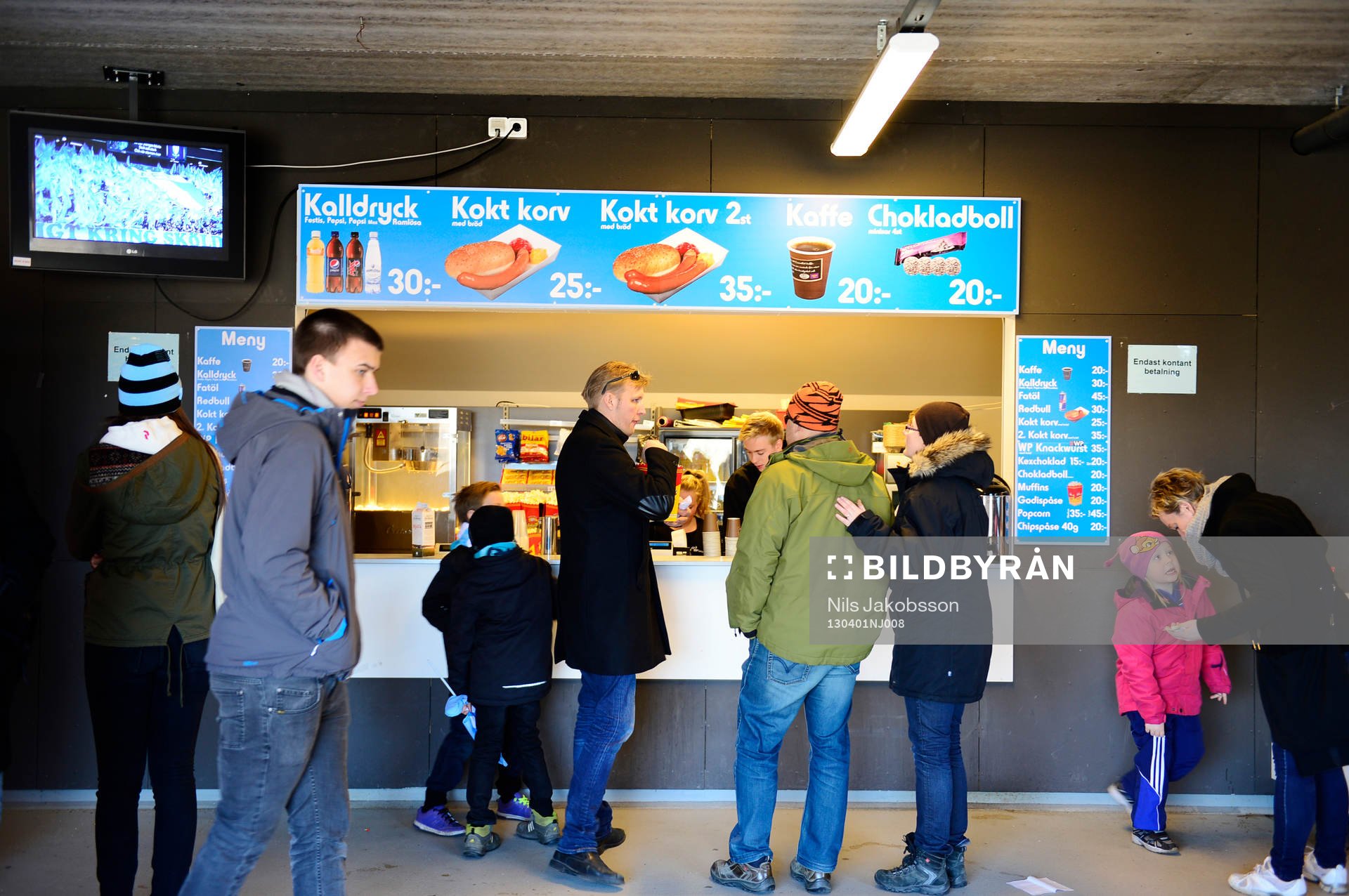 en kiosk där man kan köpa korv och dricka