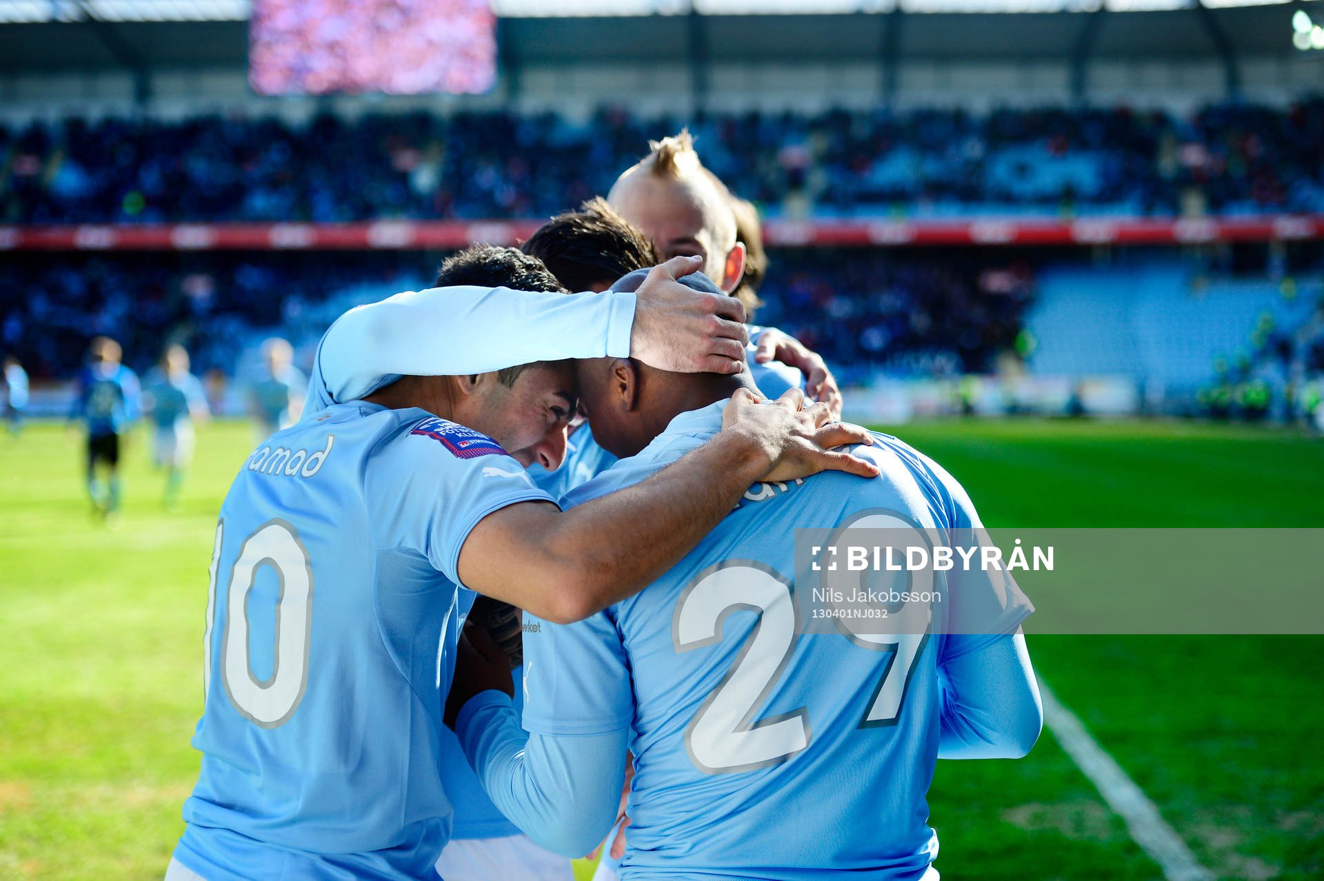 Tokelo Rantie, Malmö FF har precis gjort 1-0. Blir