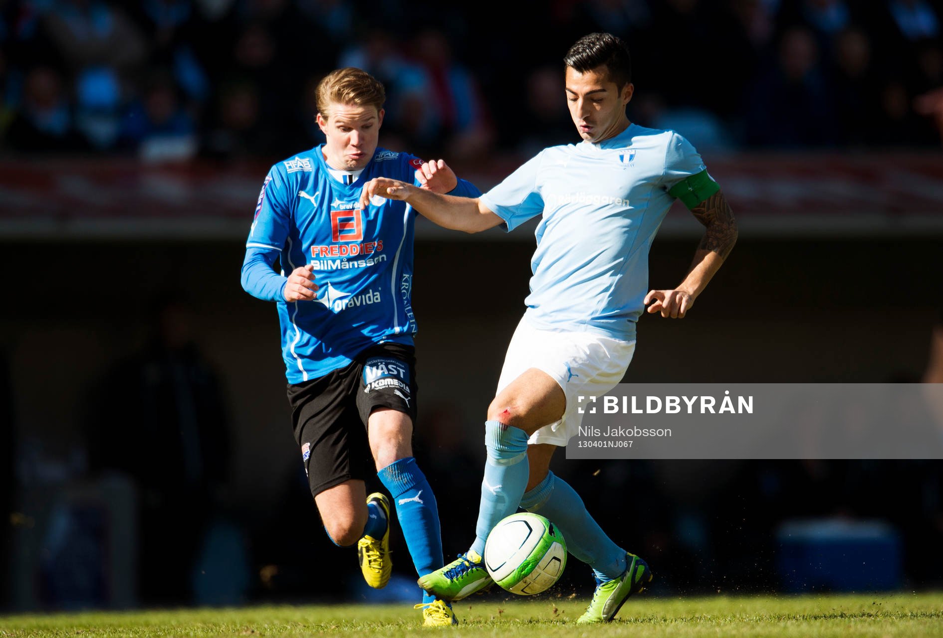 Johan Blomberg, Halmstad, Jiloan Hamad, Malmö FF