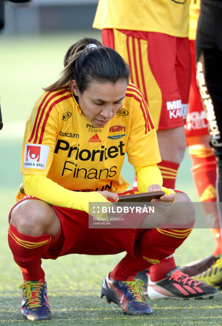 Fotboll, dam, Supercupen final, Tyresö - Göteborg /