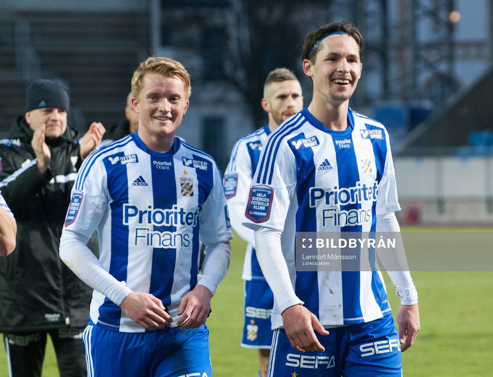 Hjältarna Sam Larssson och Philip Haglund, IFK Göteborg
