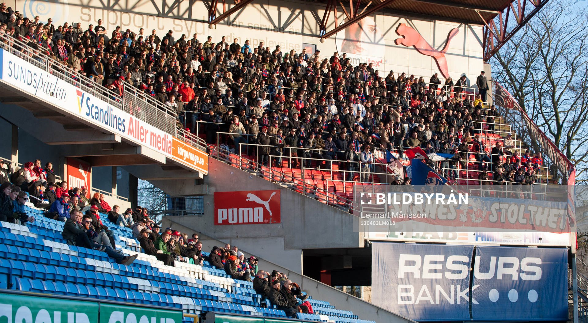 Andra halvlek, HIF-supportrarnas läktare