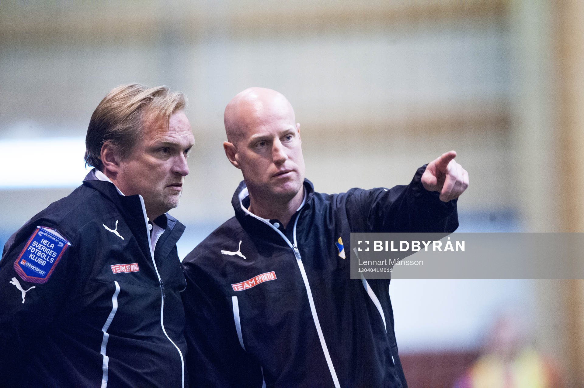 Andreas Thomsson och Jörgen Petersson, tränare, Öster