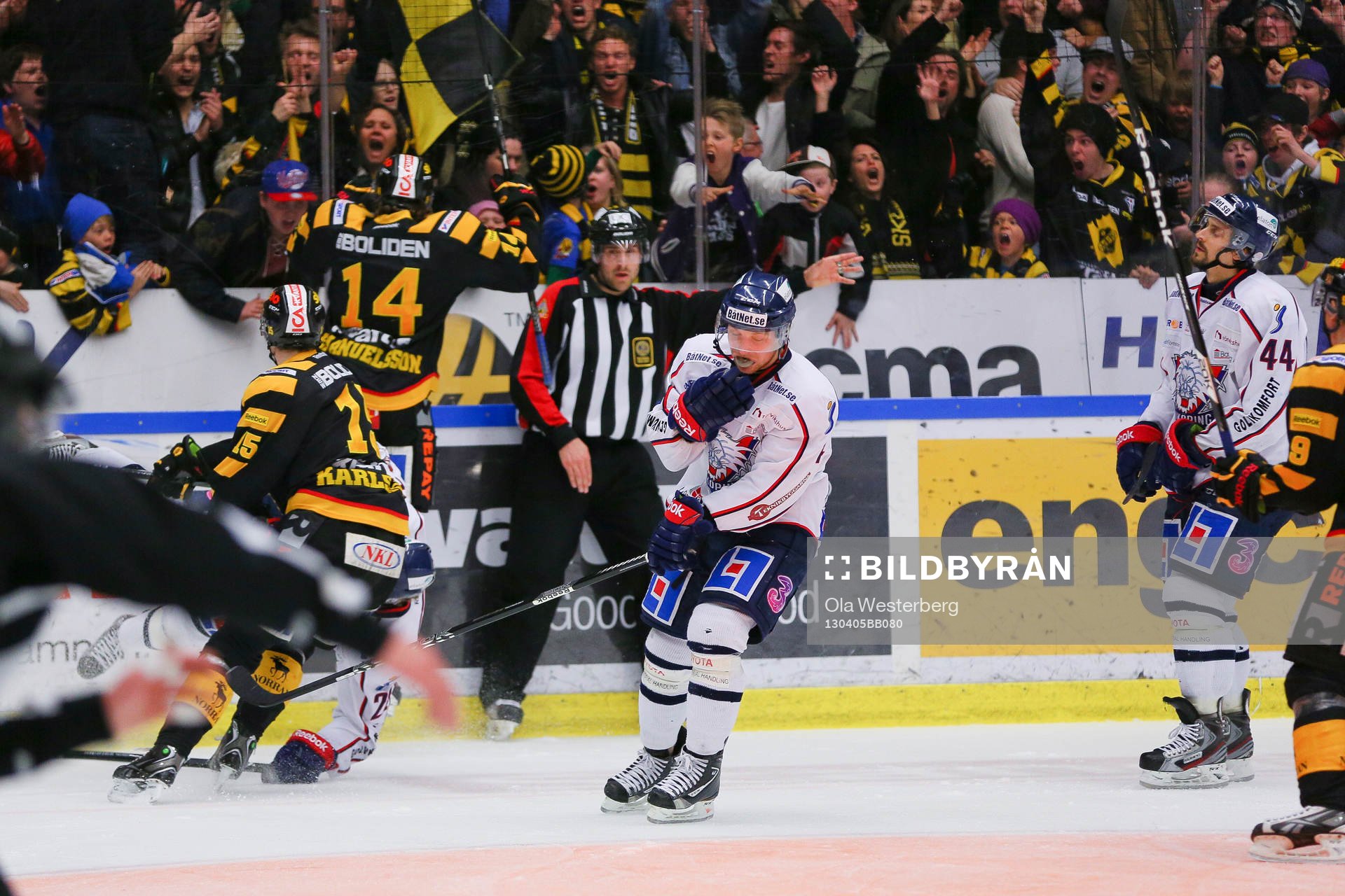 Ishockey, SM-semifinal 5, Skellefteå - Linköping. Petter