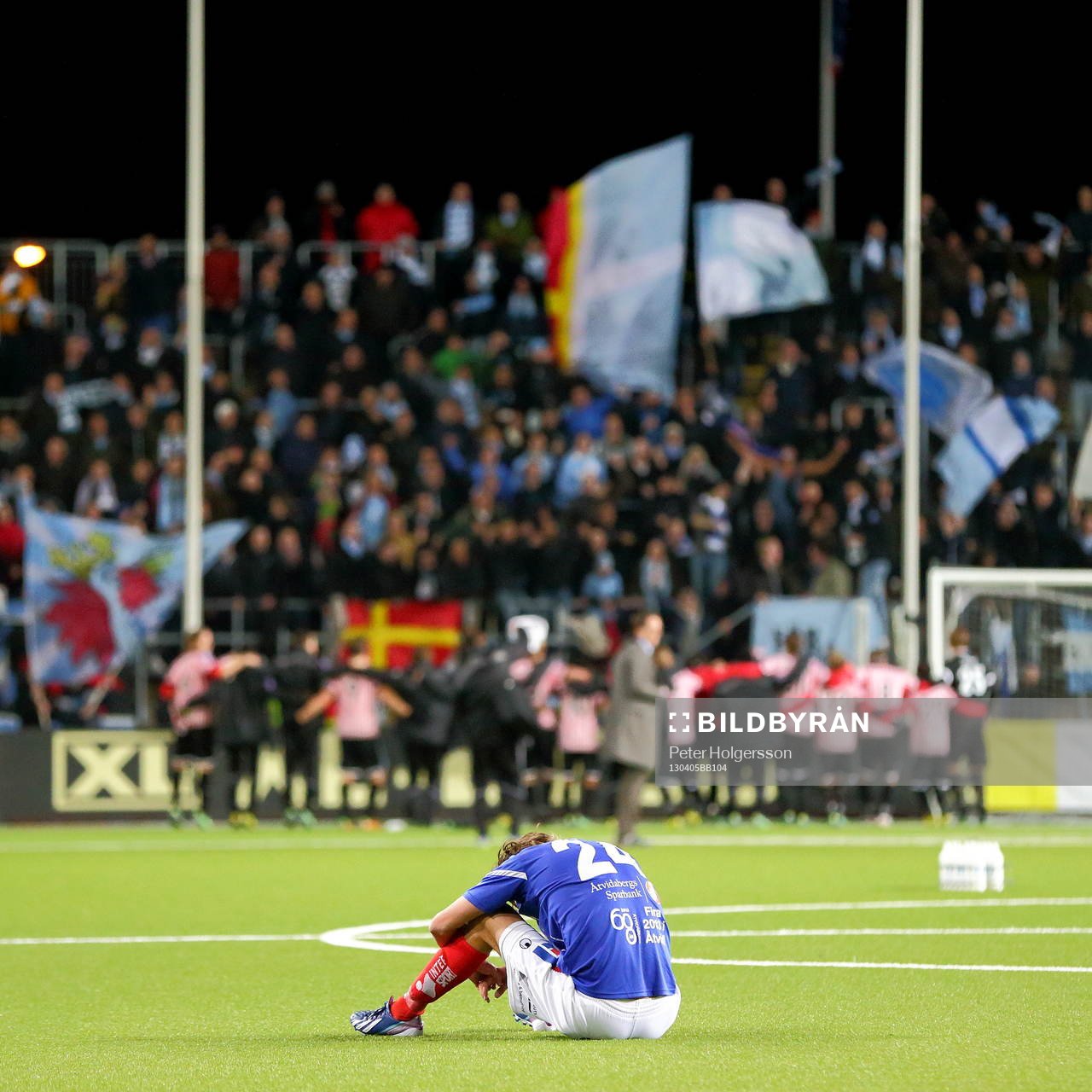 Åtvidaberg 24 Tom Pettersson deppar medan Malmö FF jublar