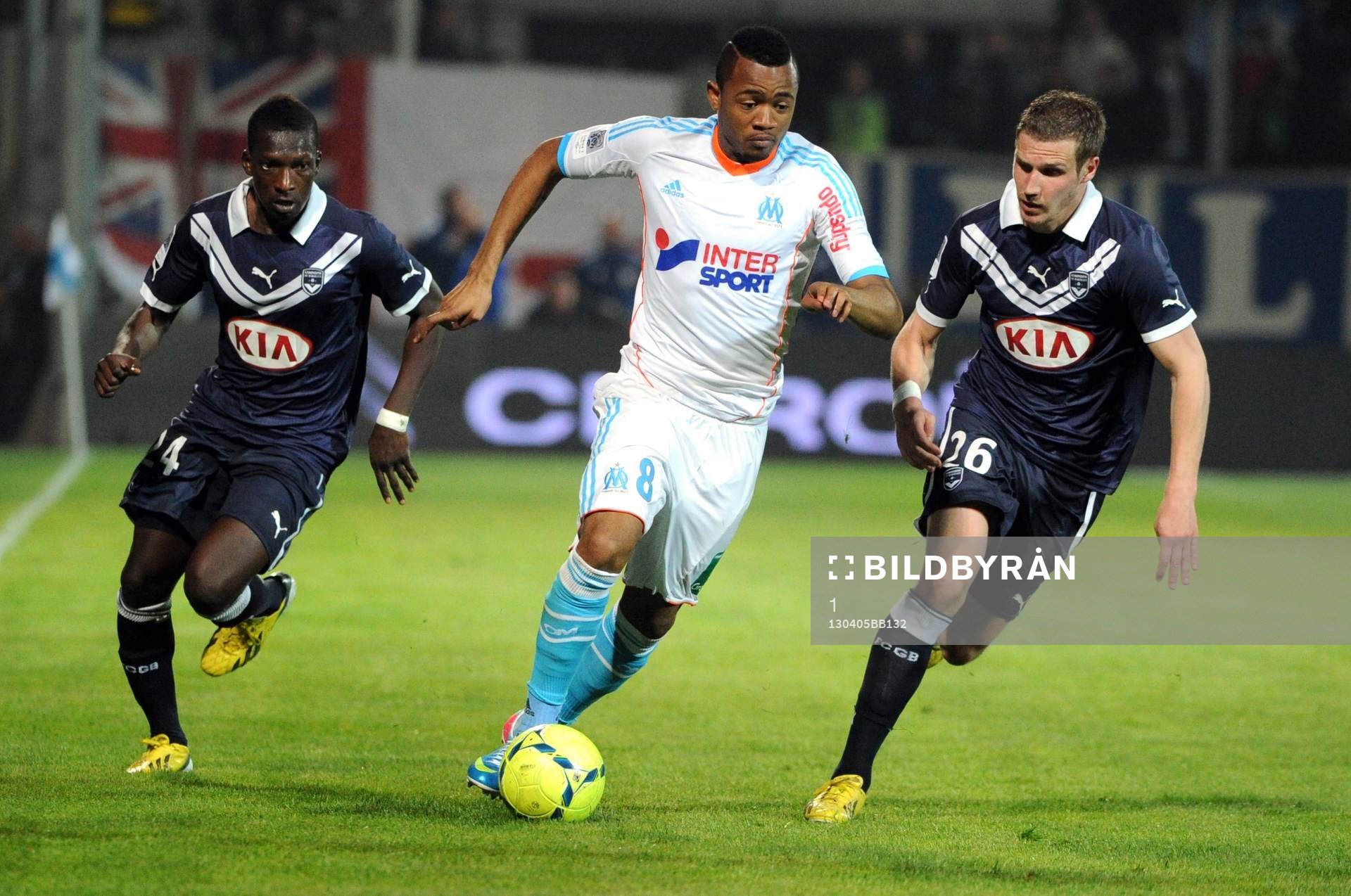Jordan AYEW / Gregory SERTIC - 05.04.2013 - Marseille /