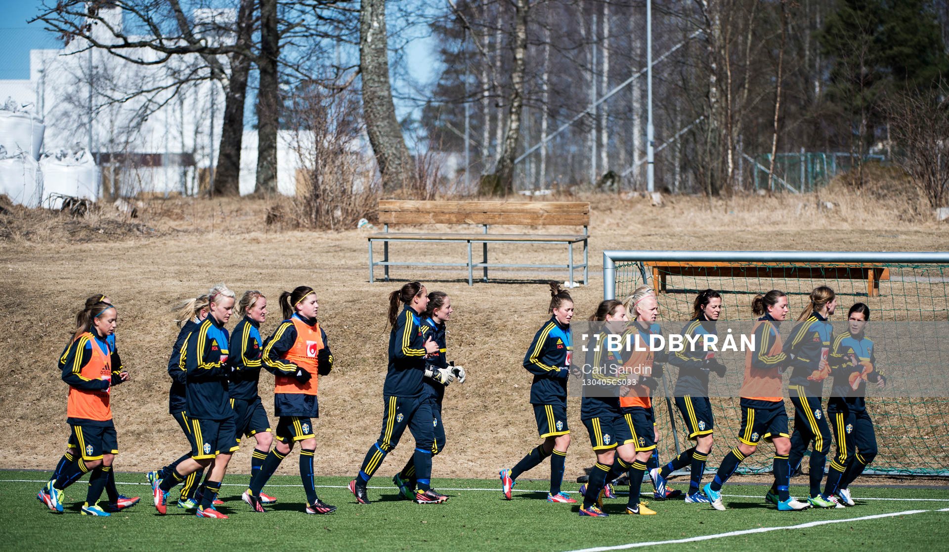 Spelarna joggar ner