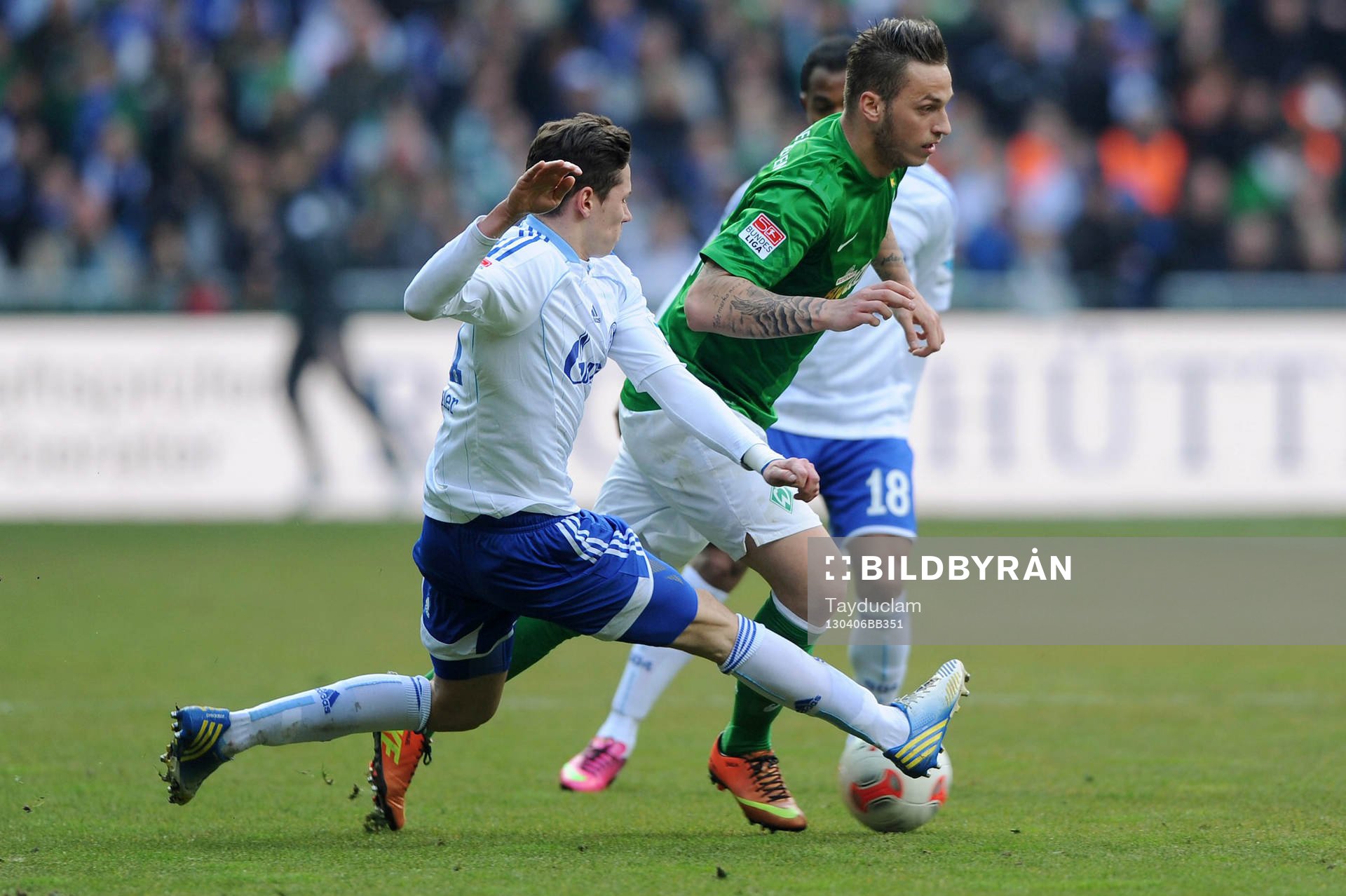 v.l. Julian Draxler, Marko Arnautovic (Bremen)