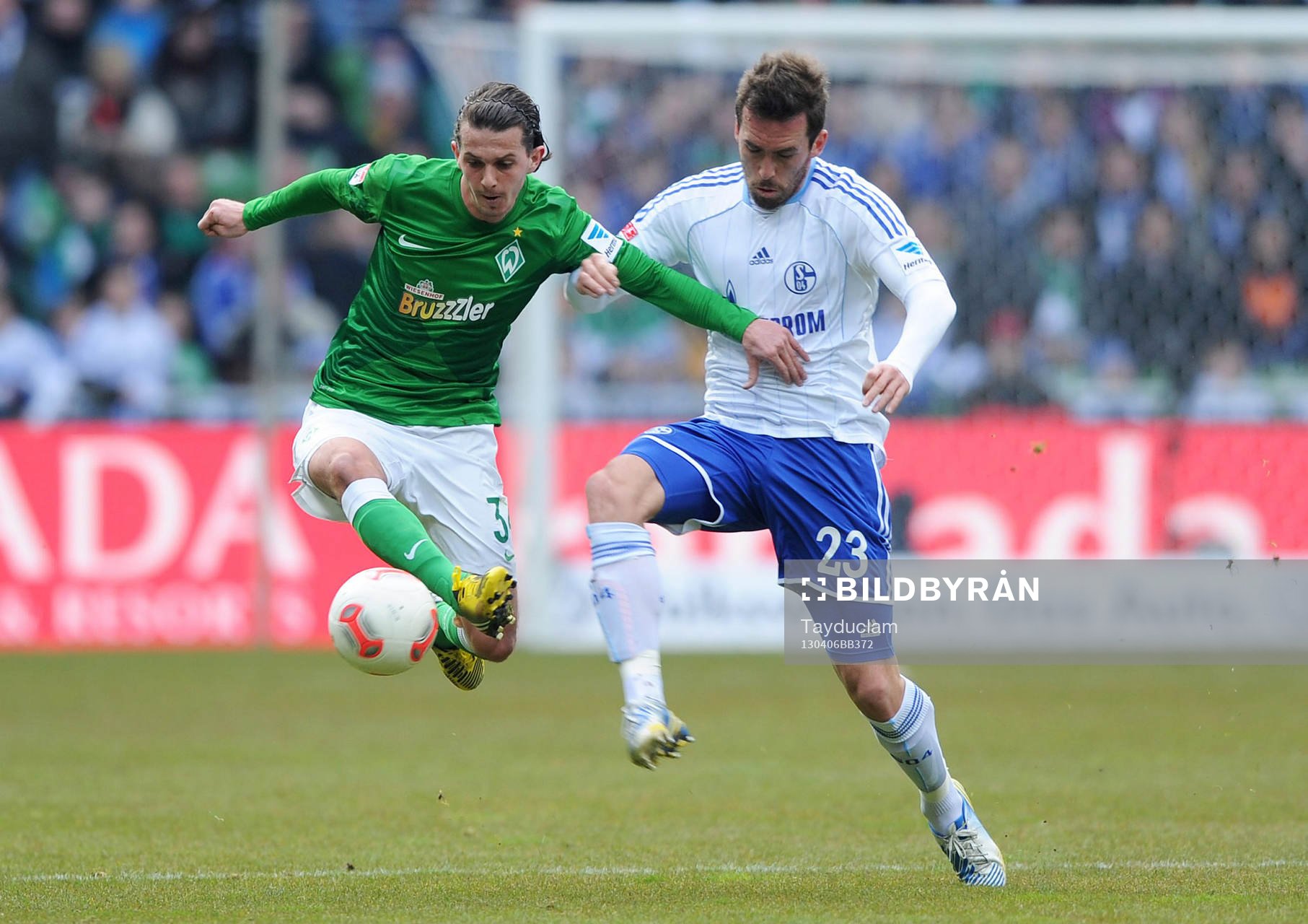v.l. Aleksandar Stevanovic, Christian Fuchs (Schalke)