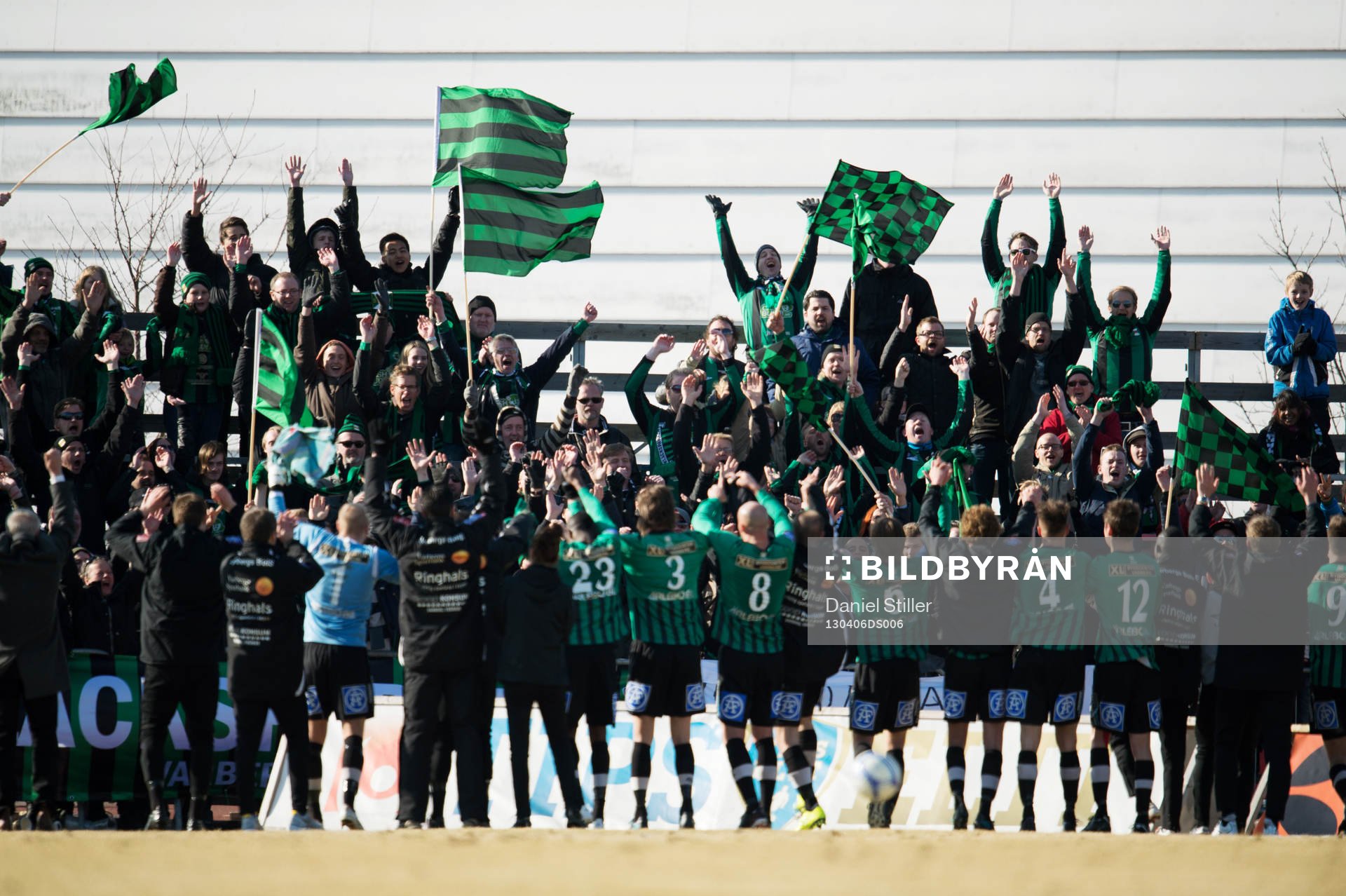 Fotboll, Superettan, Varberg - Gais: Varberg tackar publiken efter matchen